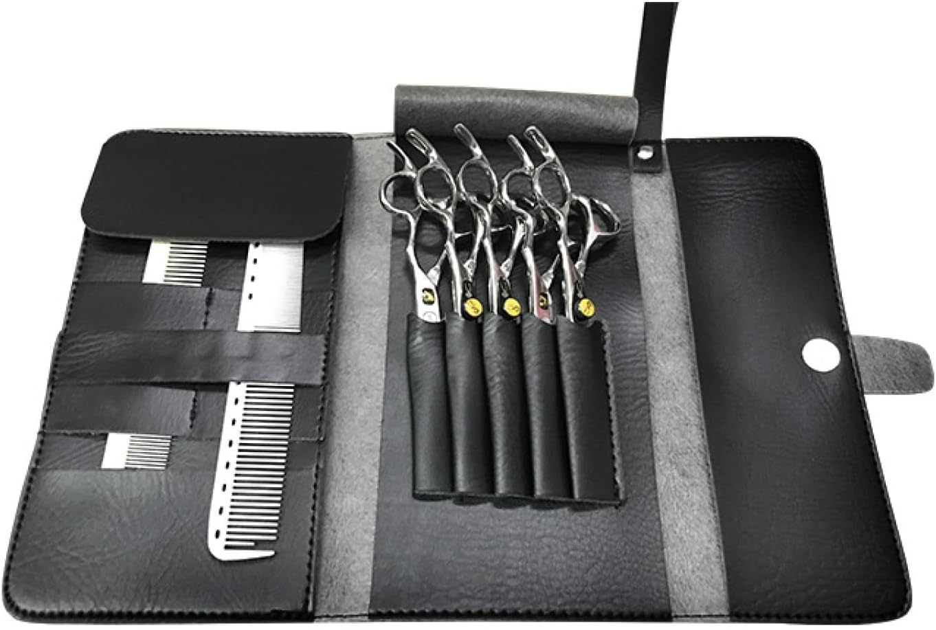 Hairdressing Bag for Professionals, PU Leather Hairdressing Bag, Scissor Holster, Scissors Bag, Hairdresser, Shoulder Belt Scissor Holder, Hairdressing Tool Bag, Hair Styling Tools Bag for Hair image number 1