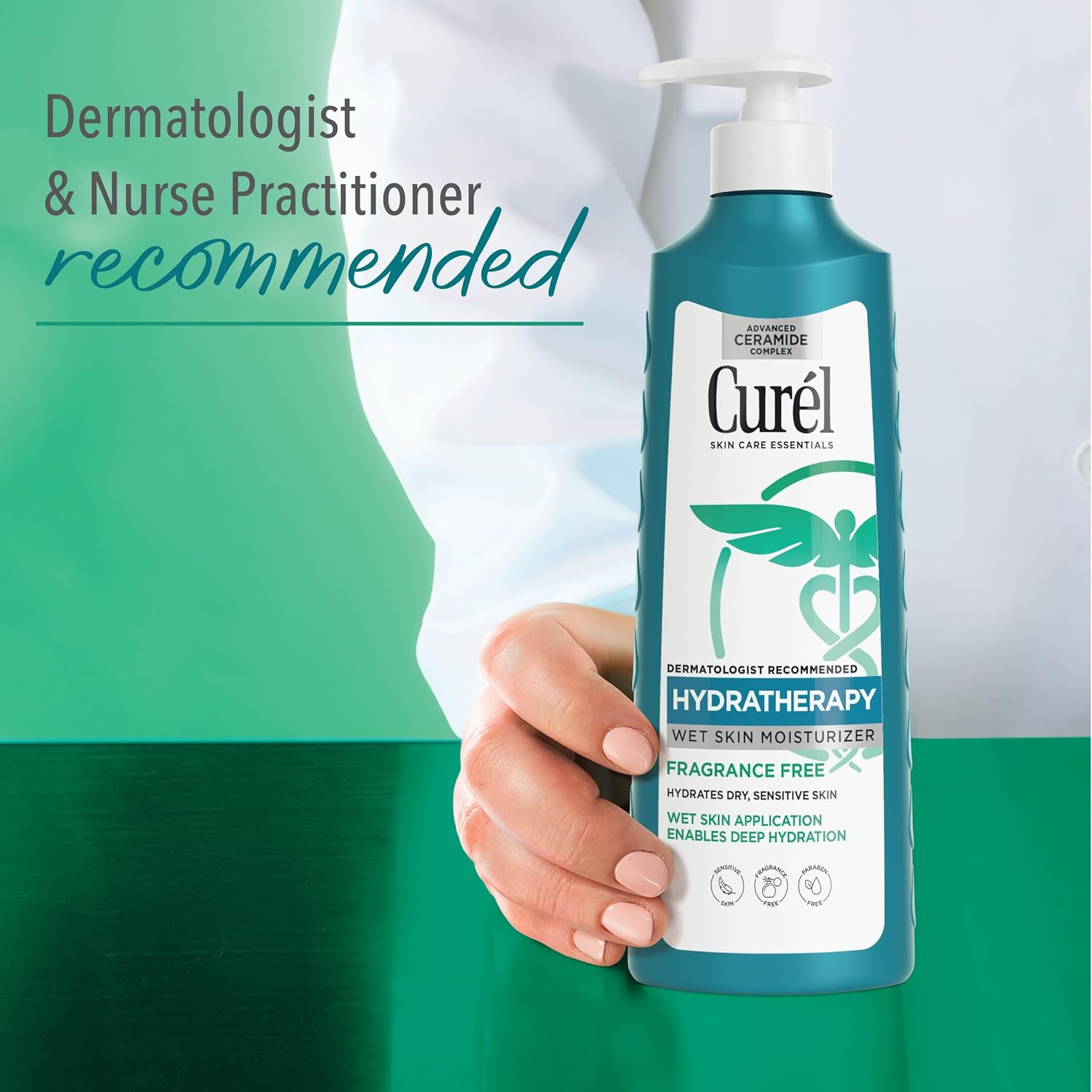 Curel Hydra Therapy in Shower Lotion, Wet Skin Moisturizer for Dry or Extra-Dry Skin, with Advanced Ceramide Complex, 12 Oz, Pack of 2 image number 5