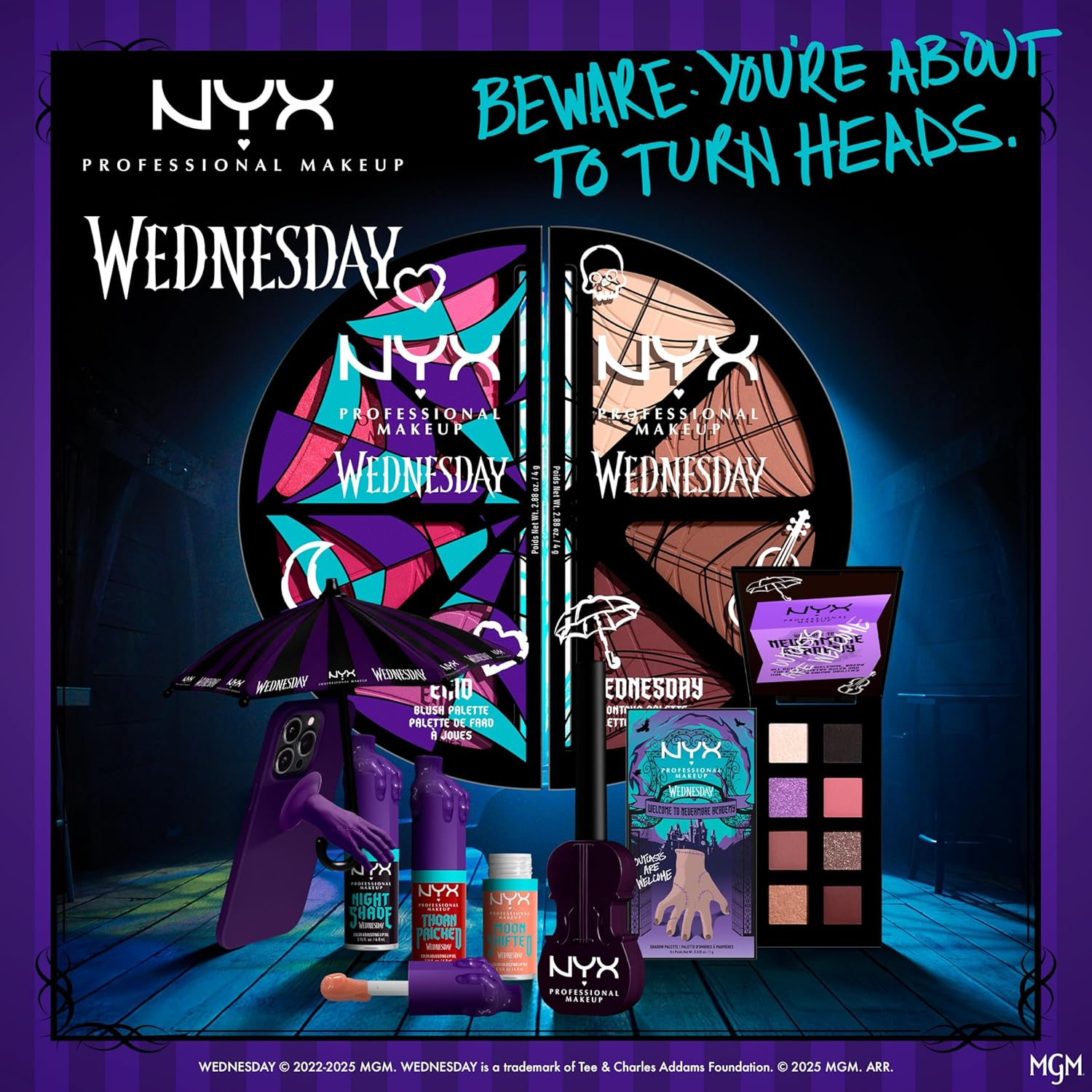 NYX Professional Makeup Wednesday Color-Shifting Lip Oil, Moisturizing, Tinted, and Non-Sticky Lip Gloss with up to 12HR Hydration - Nightshade - Moon Shifted image number 7