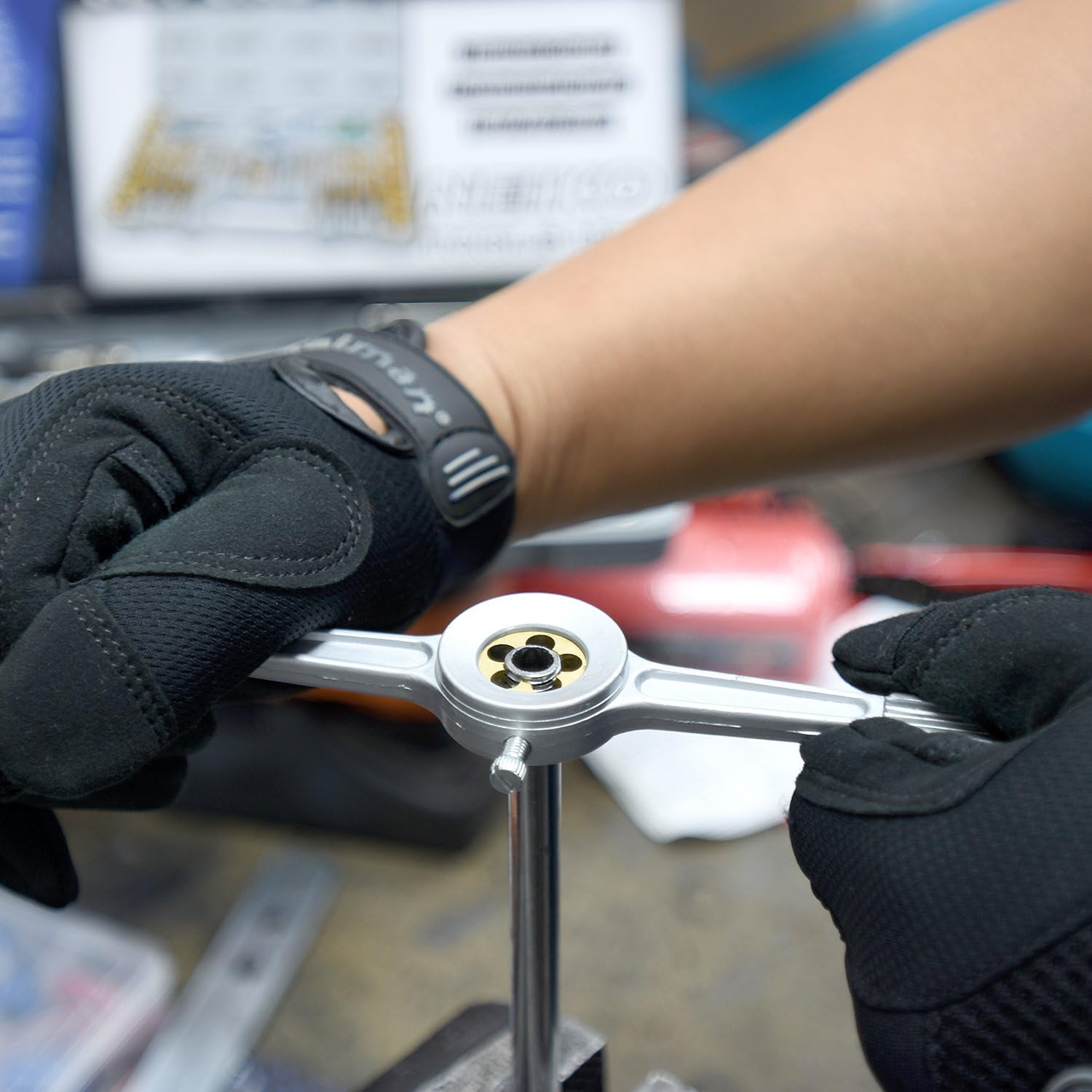 NEIKO 00911A SAE Tap and Die Set, Titanium-Coated Alloy Steel Taps and Dies, Large Threading-Tool Kit with Storage Case, 40-Piece Set image number 1