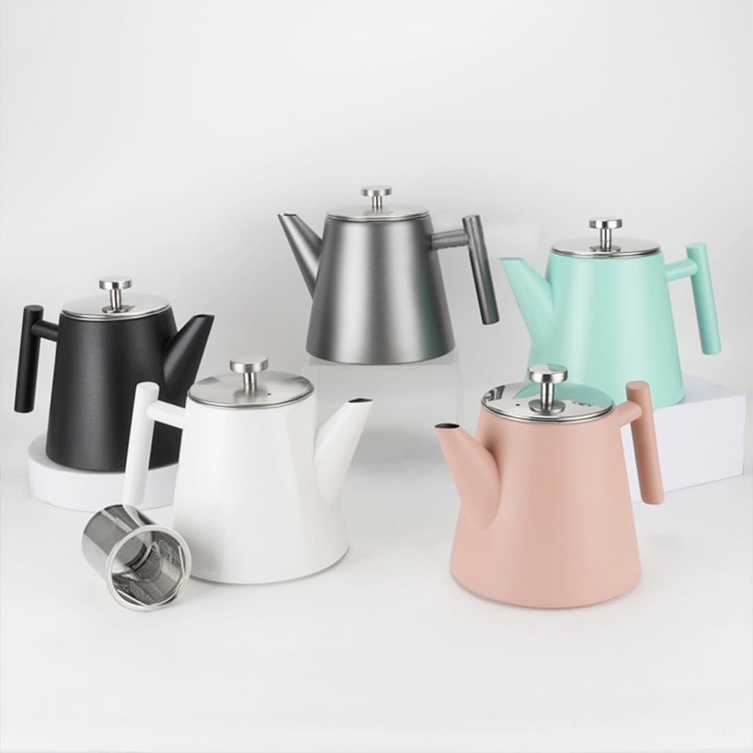 Frafuo Stainless Steel Tea Pot with Infuser for Loose Tea-1000Ml Large Capacity Kettle Teapot with Infuser-Magic Teapot with Strainer Separates Water with Tea or Any Infusion (Not for Gas Stovetop) image number 5