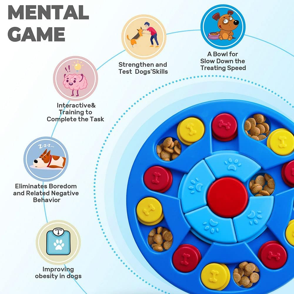 Dog Puzzle Toys Interactive Toy for Puppy IQ Stimulation &Treat Training Dog Games Treat Dispenser for Smart Dogs, Puppy &Cats Fun Feeding (Level 1-3)&hellip; image number 4