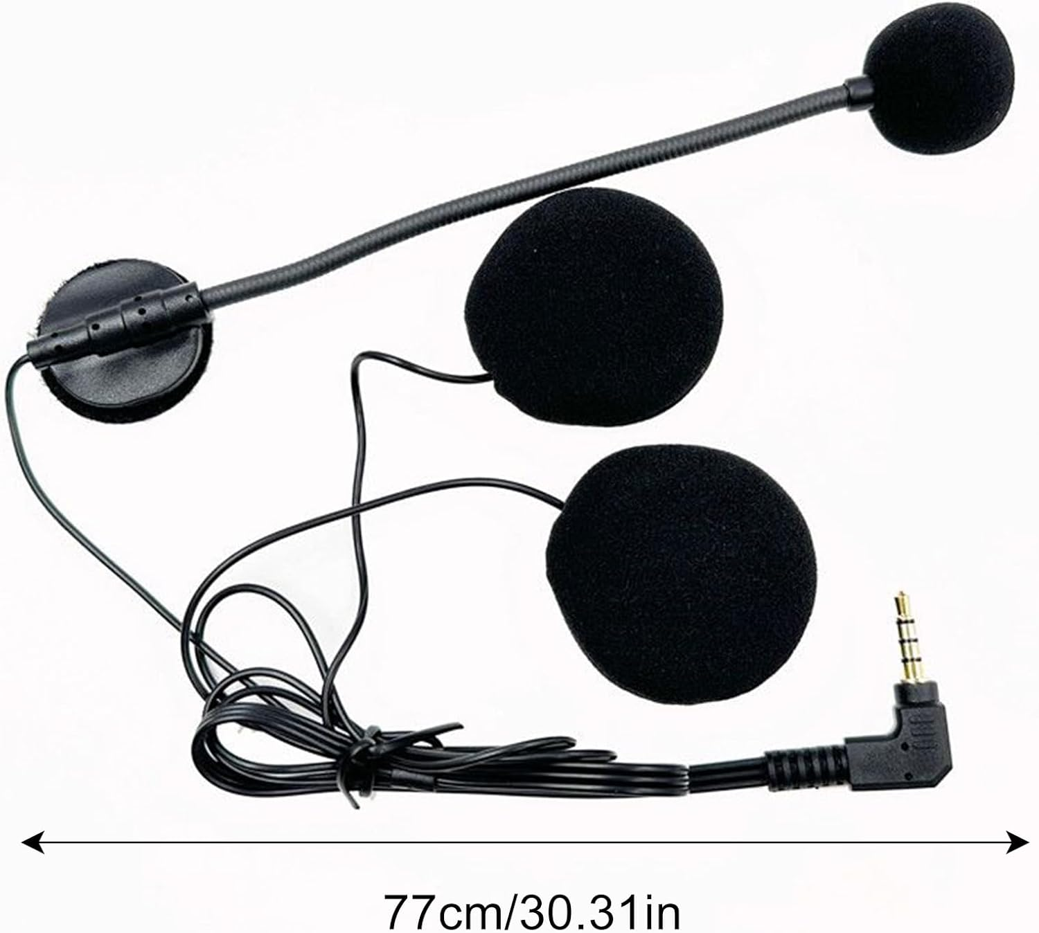 Nuhjytgf Helmet Speakers - Motorcycle Helmet Headphones - High-Definition Audio Modular Communication System for Powersports Riding Adventure Touring Snowmobile Racing image number 3