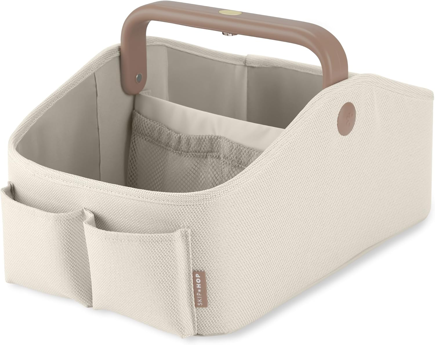 Skip Hop Nursery Style Light up Diaper Caddy, Oat image number 3