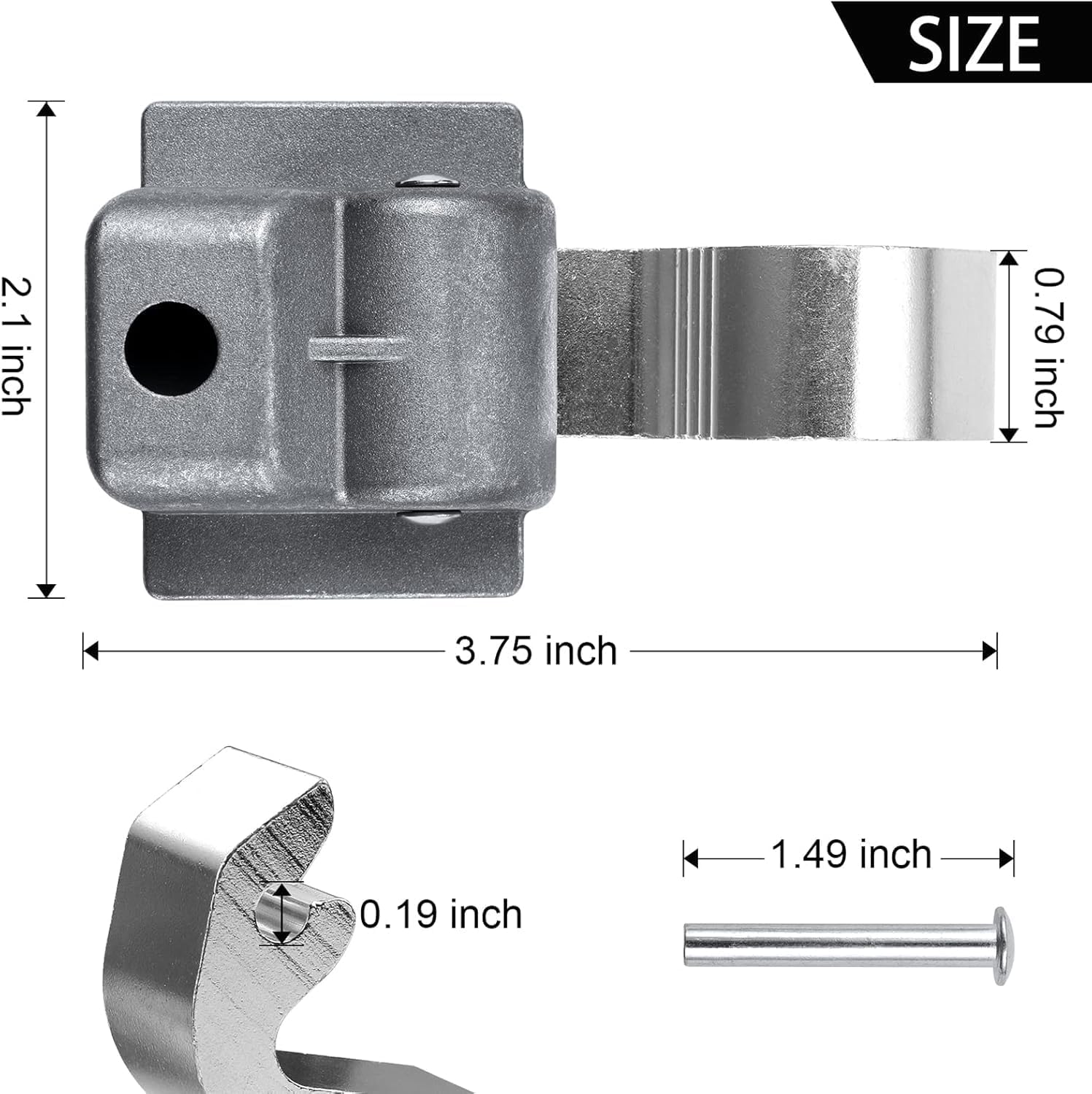 1 Pack RV Awning Rafter Rivet Slider Asm RV Awning Parts for Dometic A&E 9000 8500, Replace for 830463P, Rafter Slider Replacement Parts for Camper Trailers Motorhome Arm to Keep Canopy Tensioned image number 3