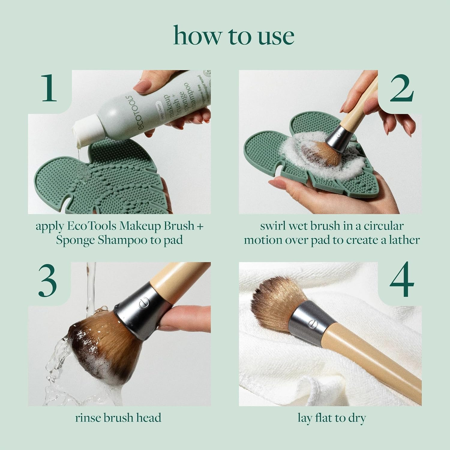ECO TOOLS #20013900 ECO MAKEUP BRUSH CLEANSING PAD image number 6
