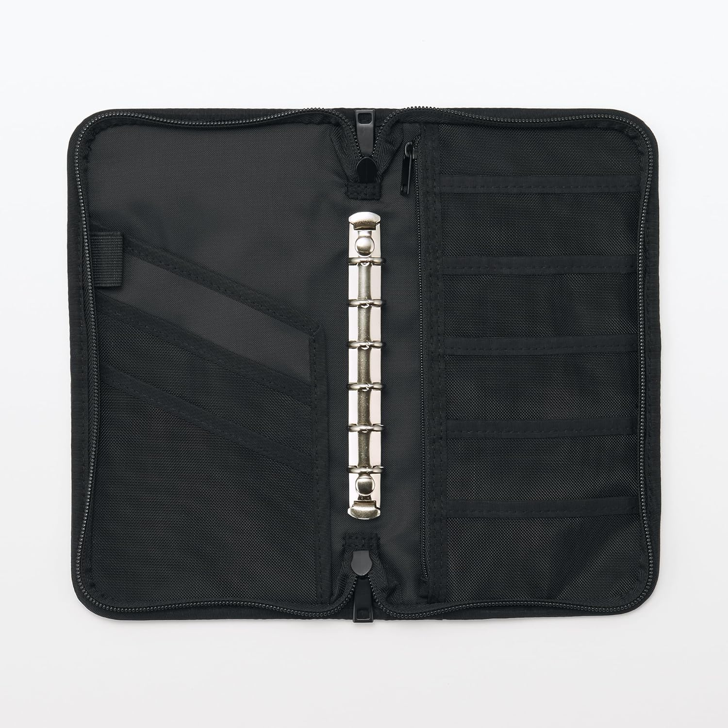 MUJI OHCA3A2S Muji Polyester Passport Case with Clear Pocket, Black, Approx. 9.3 X 5.1 X 1.0 Inches (23.5 X 13 X 2.5 Cm) image number 1