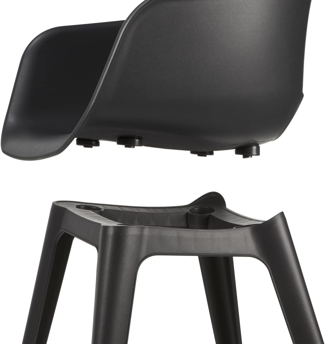 Keter Akola Cup Chair, Graphite (Pack of 2) image number 4