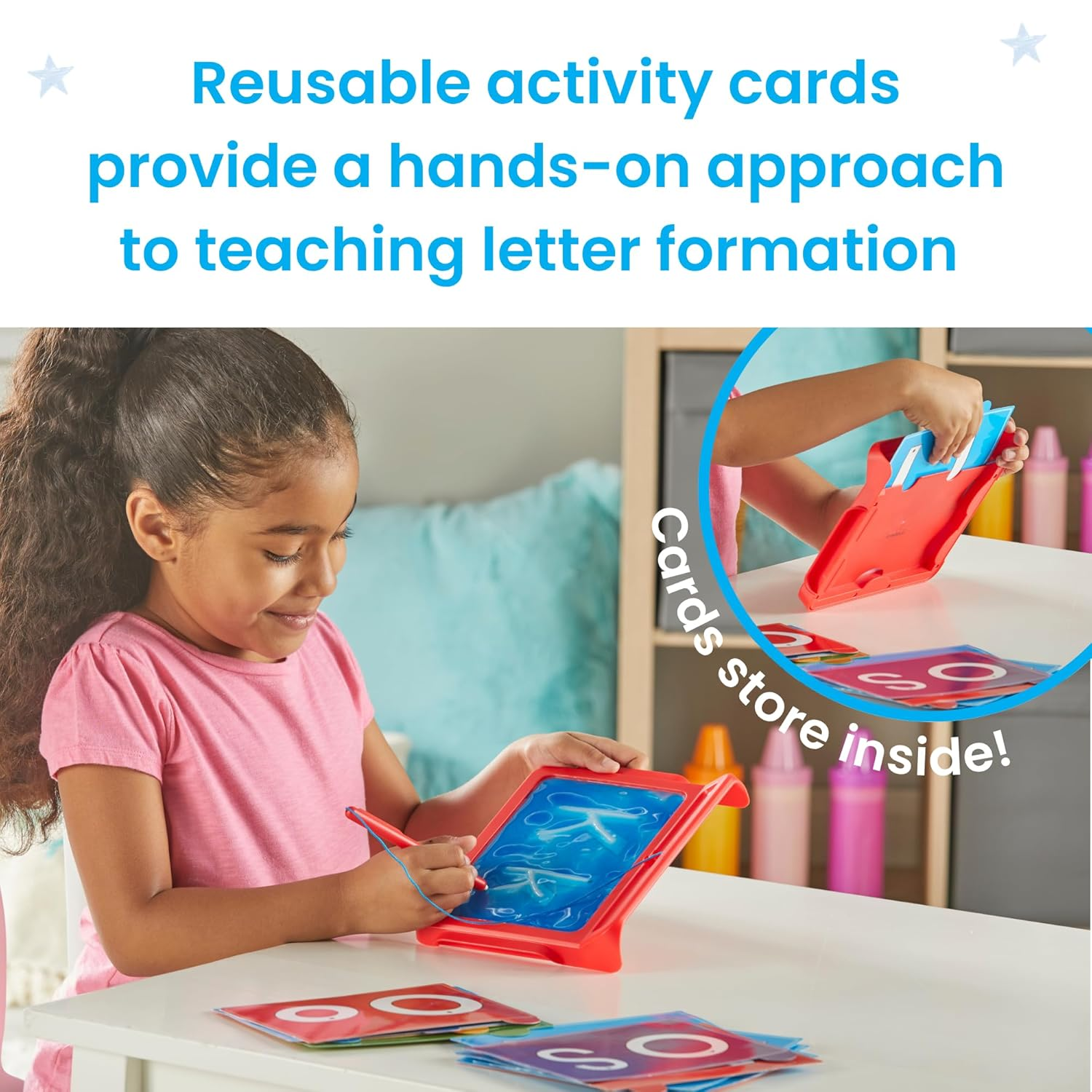 Hand2Mind Letter Tracing Sensory Pad image number 2