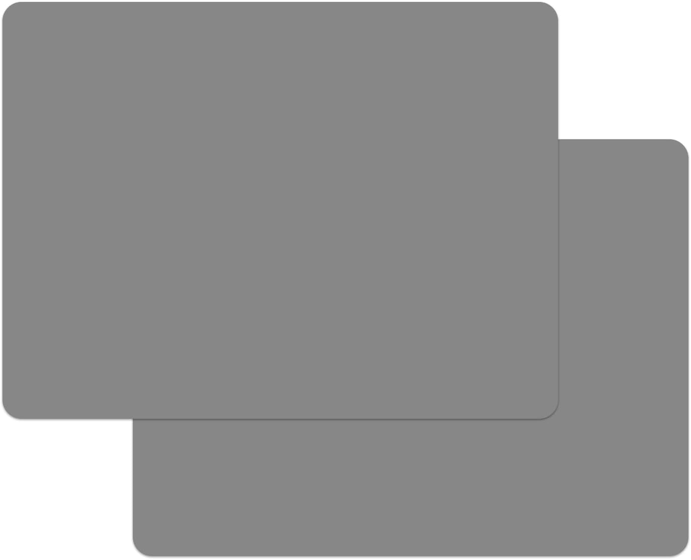 Silicone Placemats, Food-Grade Non-Slip Waterproof, Dining, Countertop Protector, Kitchen Counter Mat, Heat Resistant, Baking Mat Dishwasher Safe (Grey, 5.1Oz&times;2Pack) image number 6