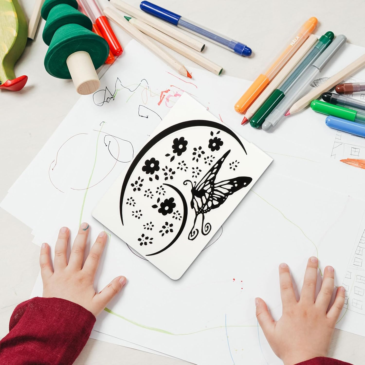 GLEAVI Embossing Folders 10Pcs Embossing Machine Template Paper Embossed Folder DIY Craft Template image number 2