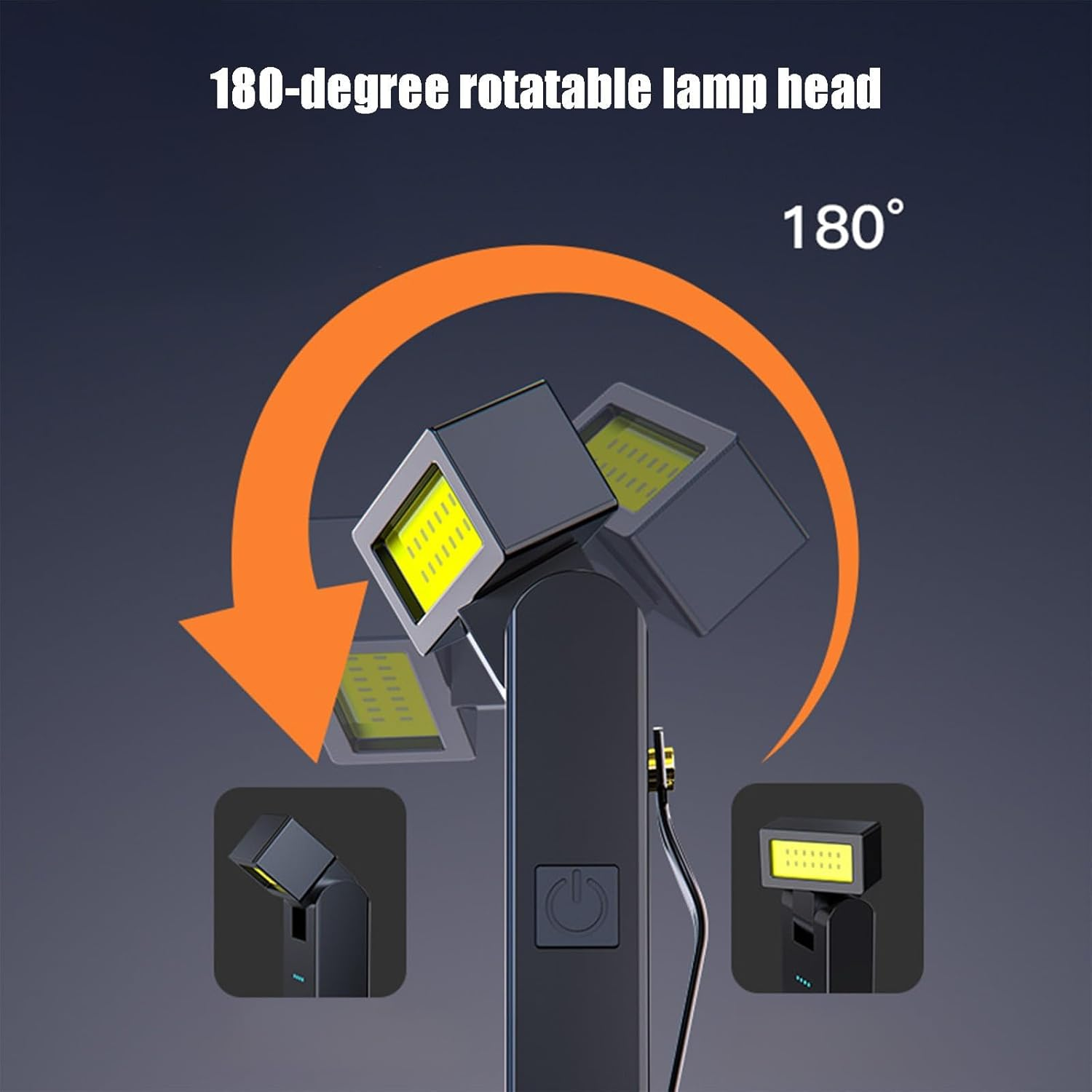 USB Rechargeable Maintenance Light with Magnetic Pen Clip Multi Function Strong Light Flashlight image number 2