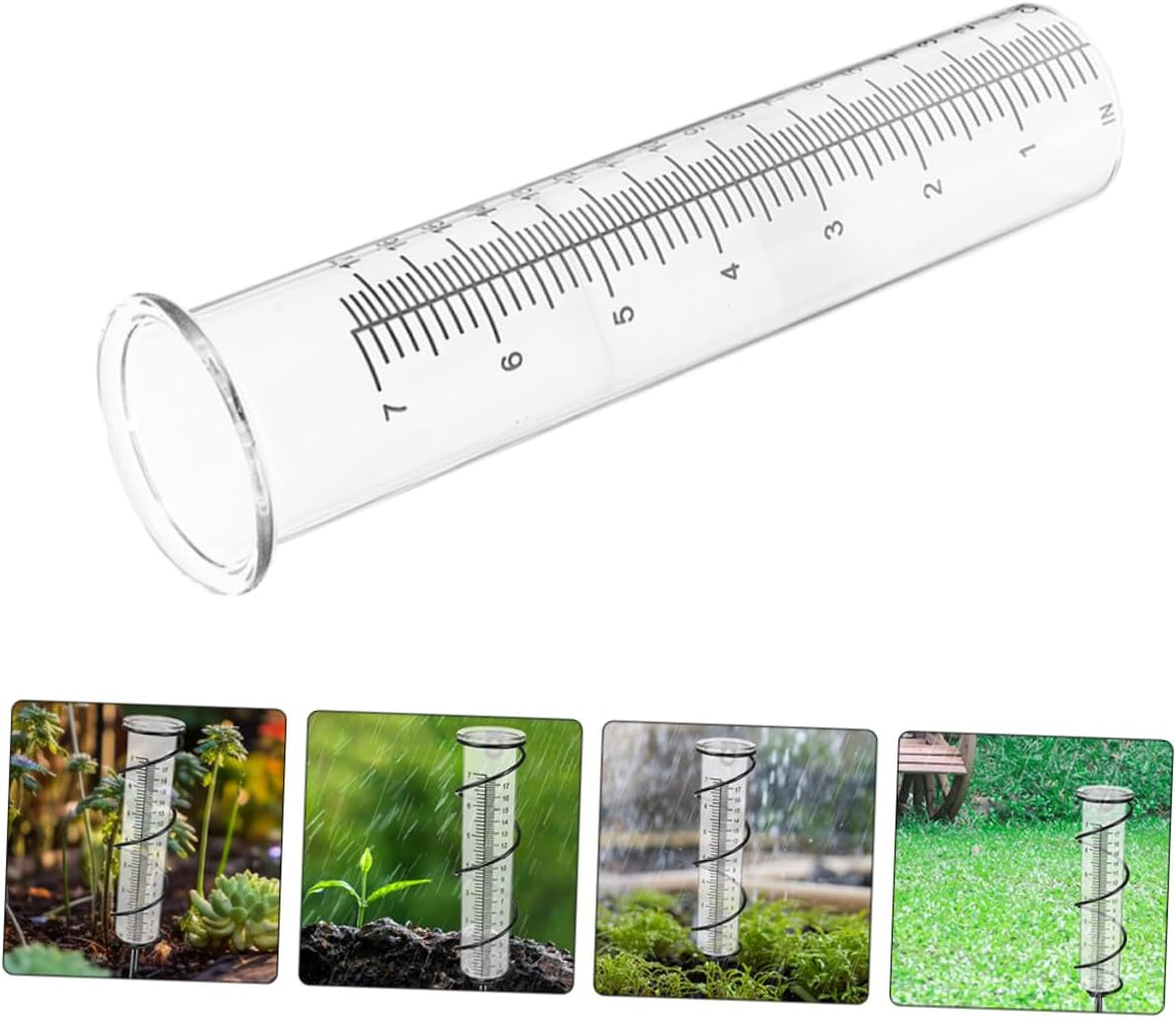 Balacoo 2Pcs Freeze Rain Gauge Replacement Tubes Plastic Accurate Rainfall Measurement for Outdoor Garden Lawn Easy to Use Lightweight and Portable image number 6