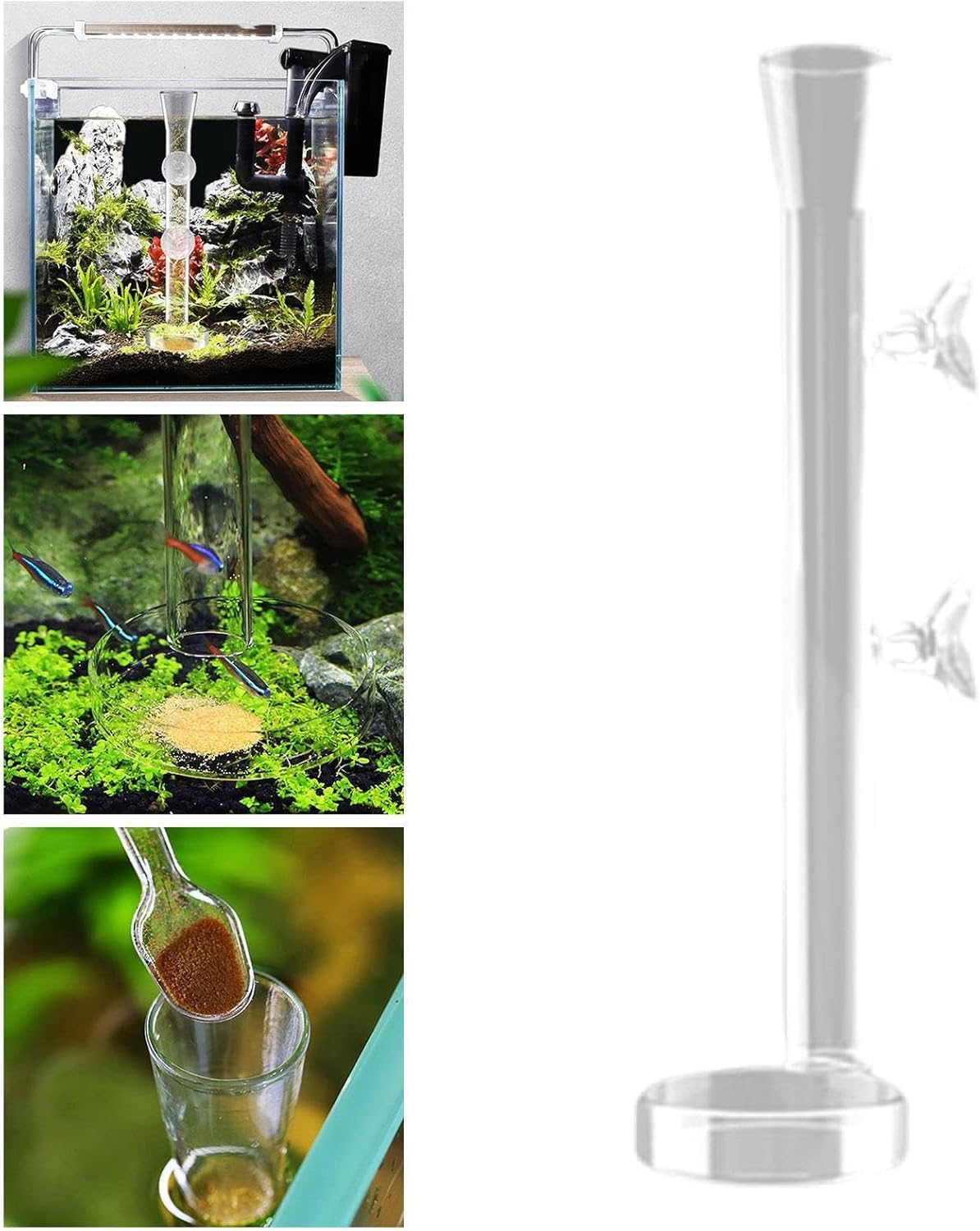 MFMEXUL Elegant Glass Feeder Tube for Aquatic Creatures, 20Cm image number 5