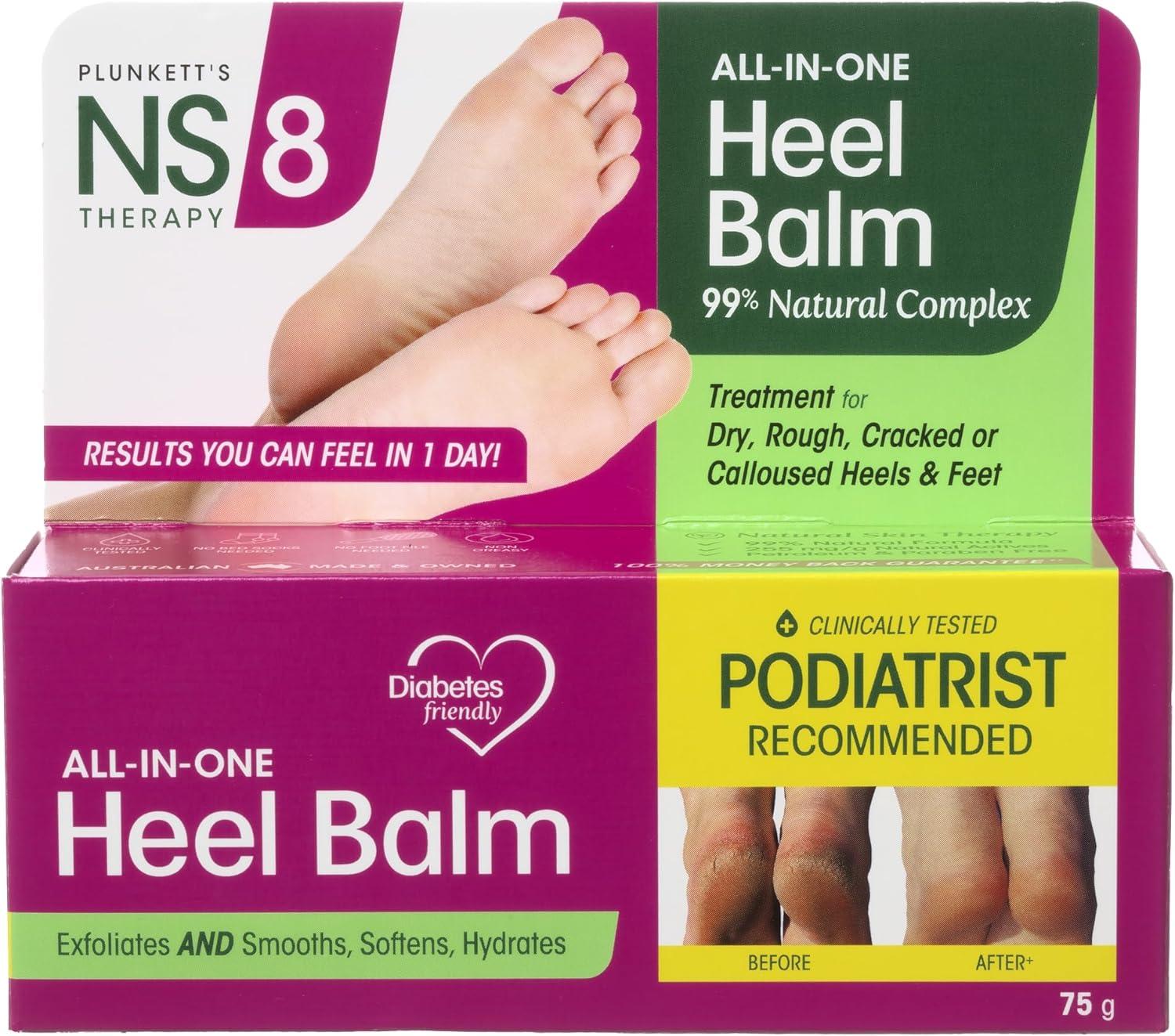 Plunkett'S NS8 Heel Balm Complex 75G image number 2