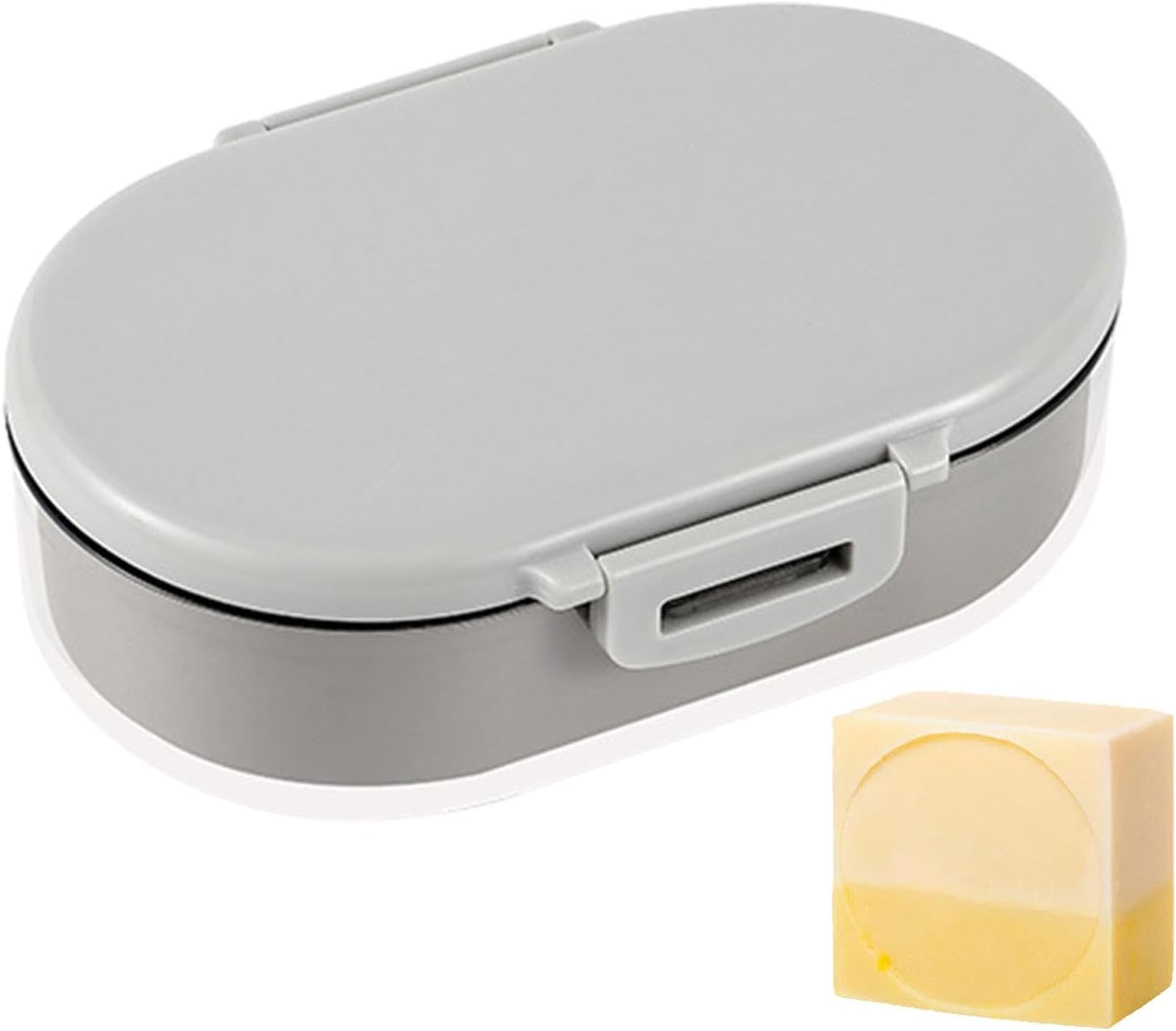 Travel Shampoo Container - Portable Shampoo Case Soap Box,Shampoo Bar Holder with Drain Board Silicone Sealing Ring for Home Apartment Dormitory Travel