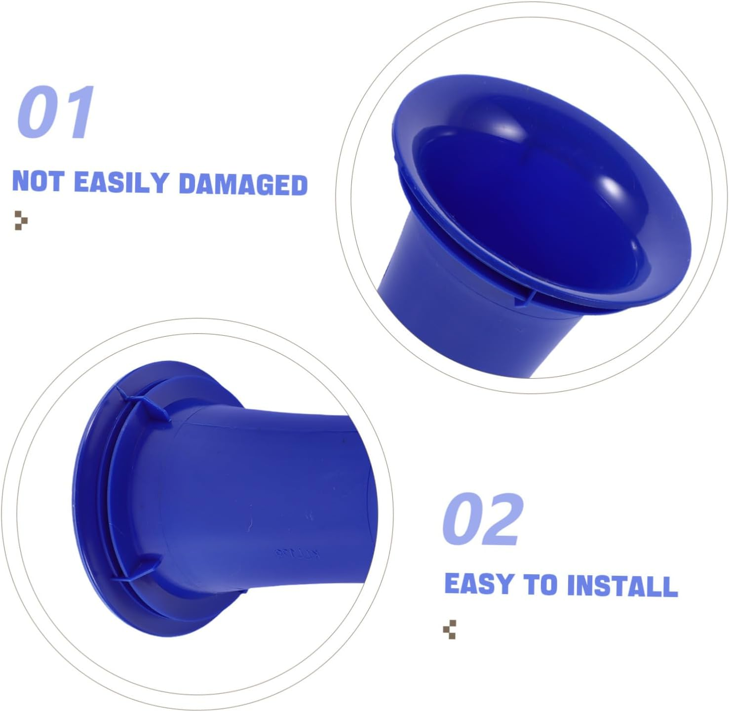 PERSELOSO 4Pcs Cabinet Accessory Speaker Port Tube for Car Speaker Voice Tube Outlets Multi-Use Plastic Blue image number 5