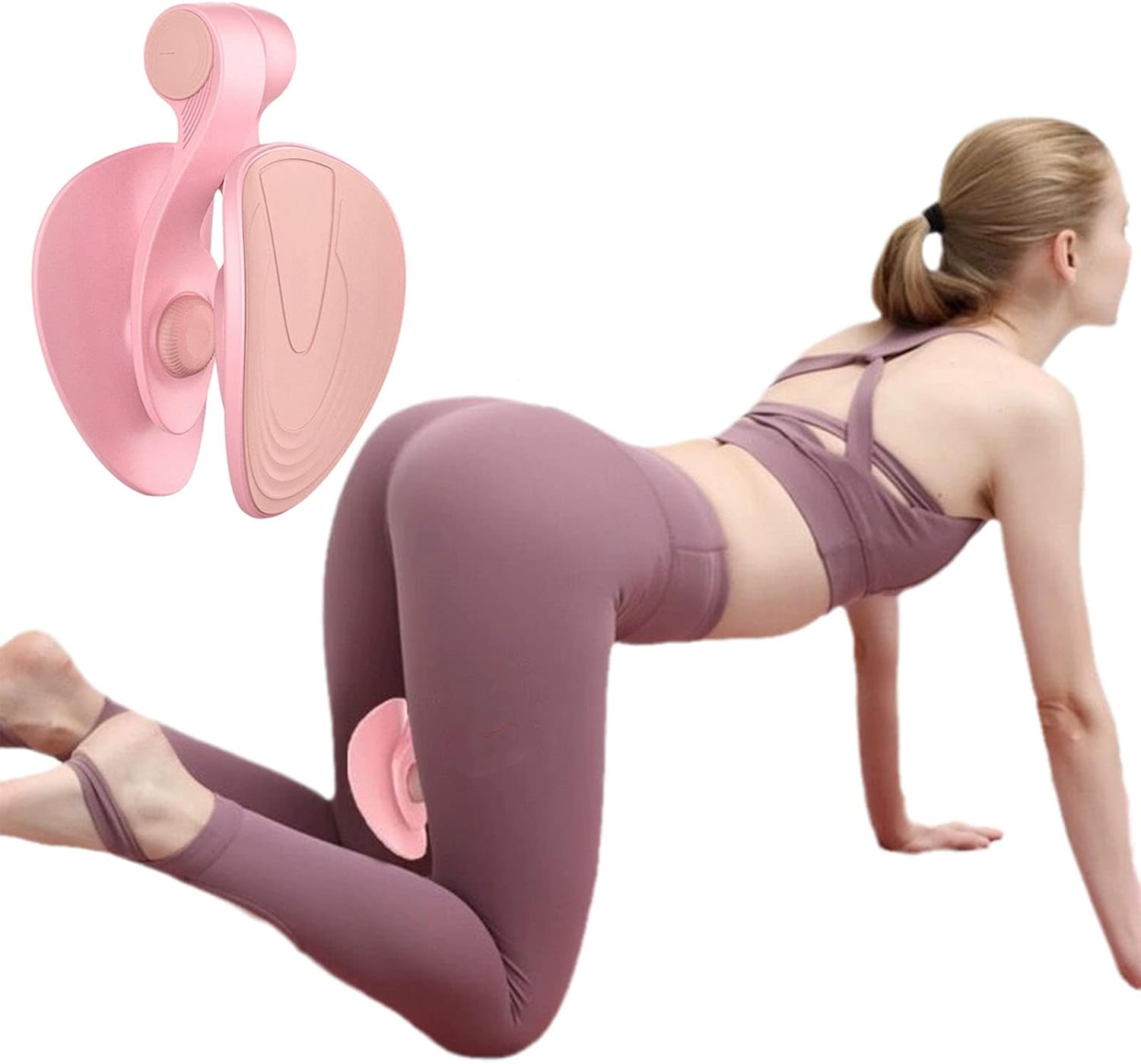 Upgraded Thigh Master, Kegel Exerciser Trainer Pelvic Floor Muscle Medial Exerciser Hip Muscle Inner Thigh Trainer Correction Beautiful Buttocks for Women