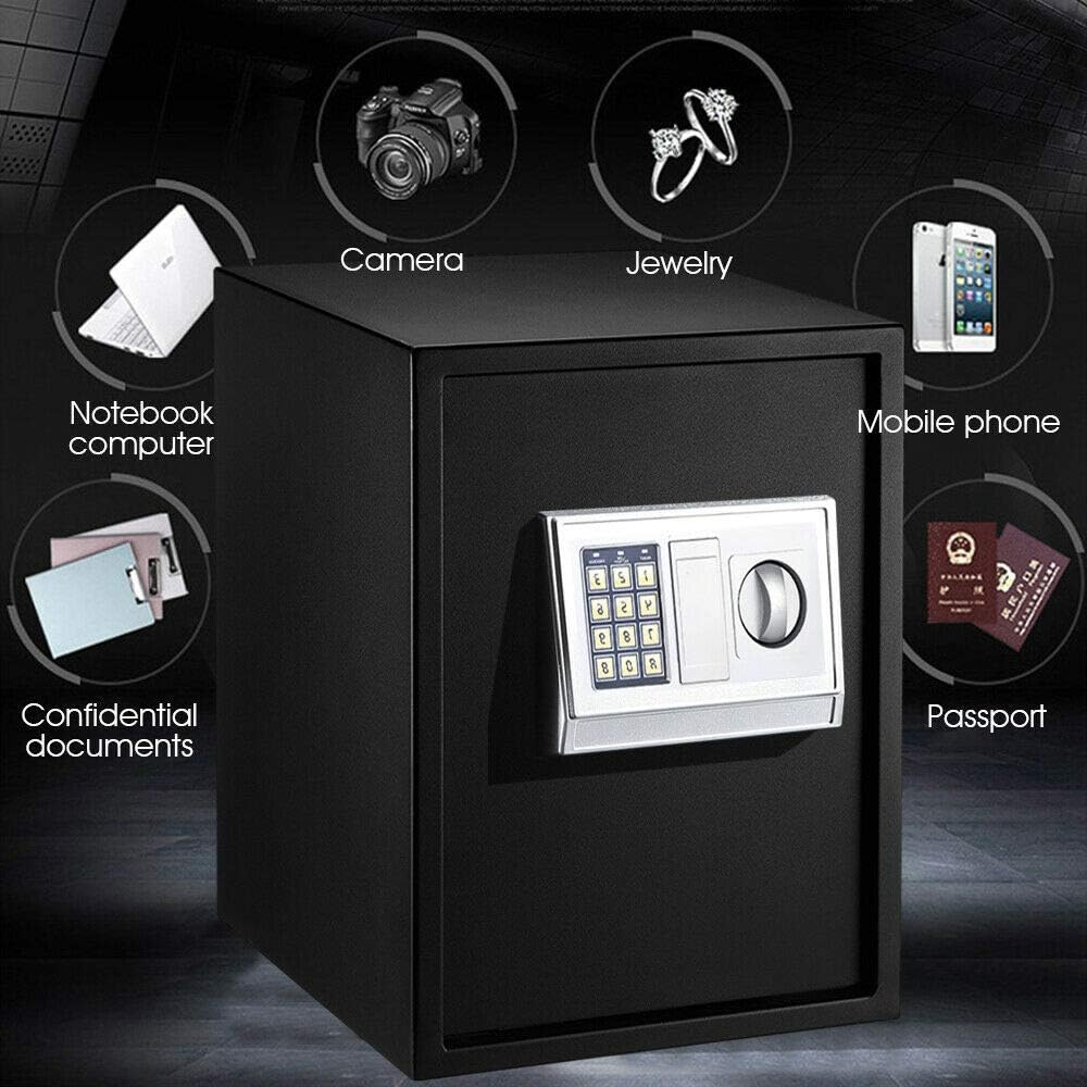 50L Electronic Safe Digital Security Box Home Office Cash Deposit Password image number 6