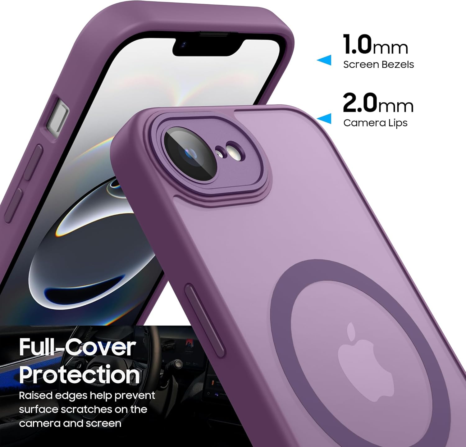 Magnetic Case for Iphone 16E Case, [Compatible with Magsafe] Drop Protection Skin-Friendly Shockproof Protective Translucent Matte Cover for Iphone 16E 2025 6.1-Inch