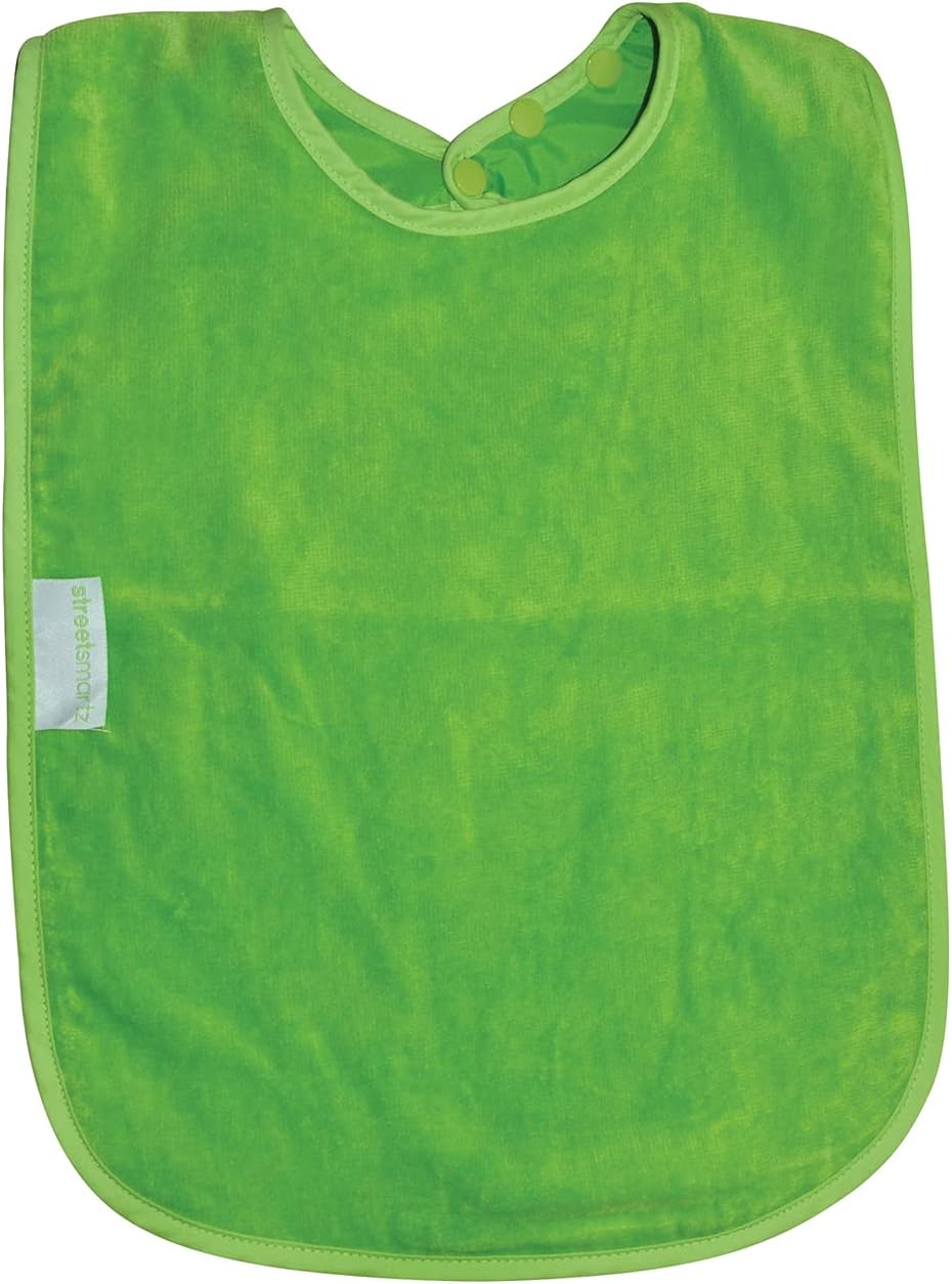Streetsmartz Towel Youth Bib, Lime,