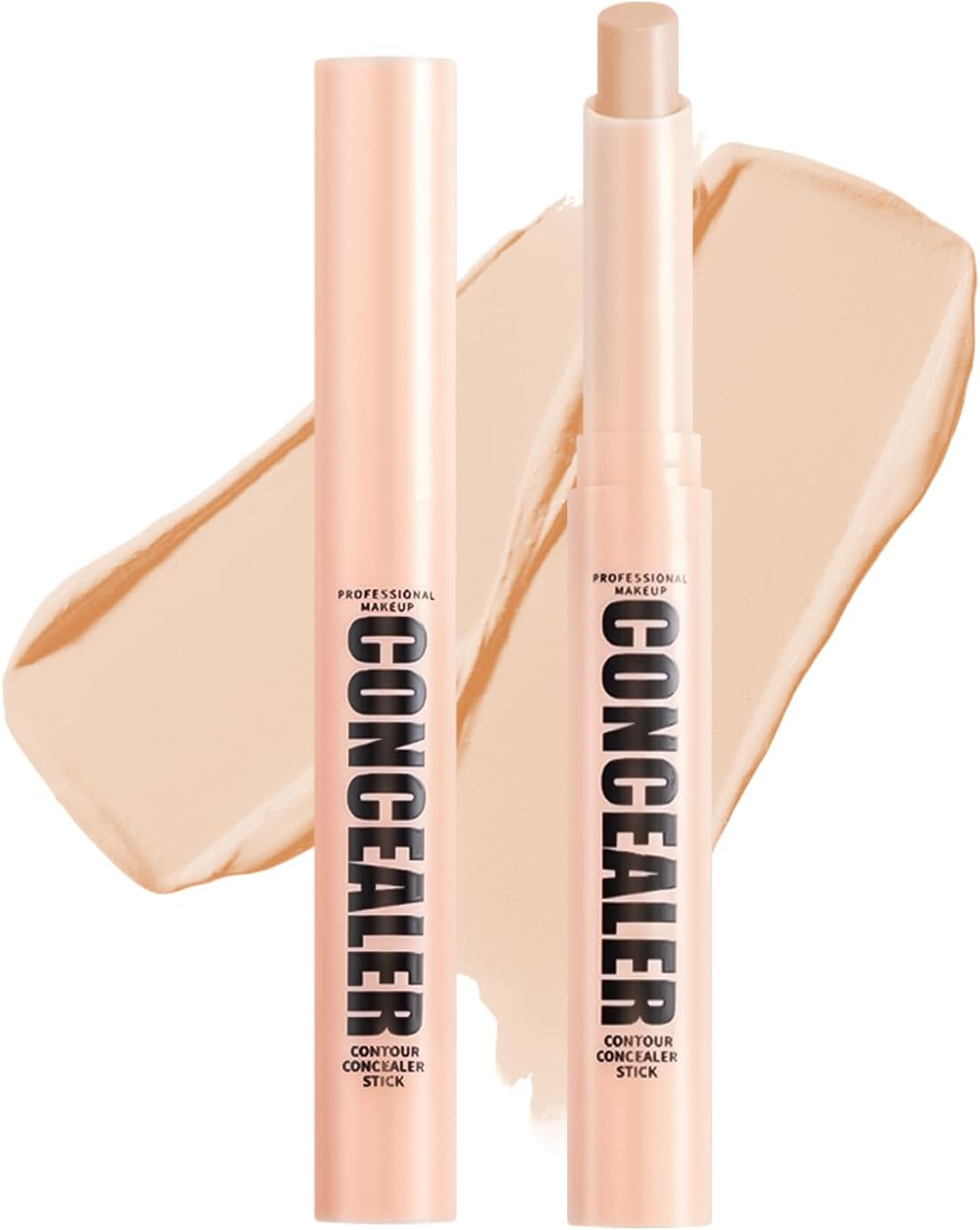Boobeen Waterproof Concealer Stick, Soft Matte Cream Contour Concealer, for Blemishes, Dark Circles, Correction of Skin Color, Create a Natural and Flawless Makeup Look