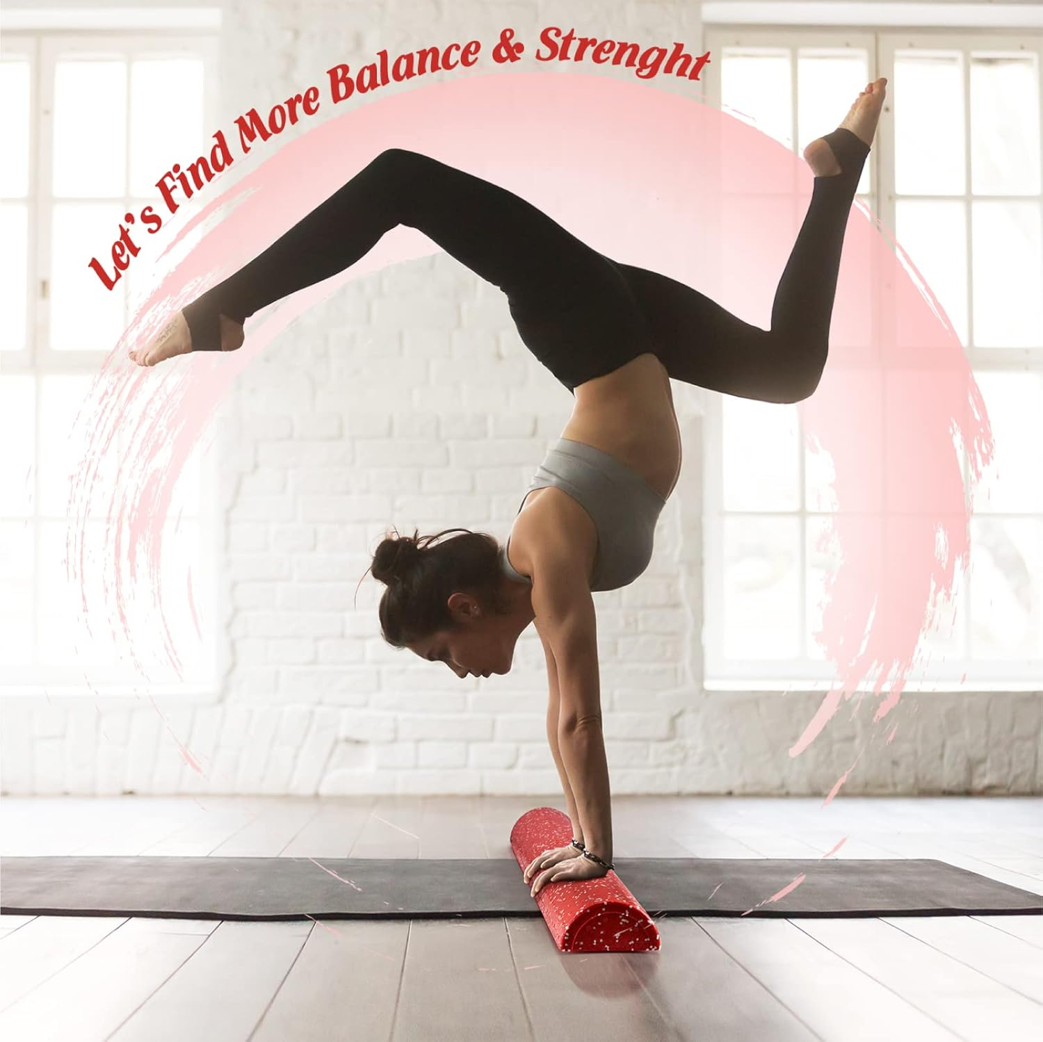 Yes4All Half Foam Roller EPP Roller 30Cm/45Cm/60Cm/90Cm - (12/18/24/36Inch) for Tissue and Muscle Massage, Back, Legs Foam Rollers for Balance, Exercise and Pilates Multicolor image number 6