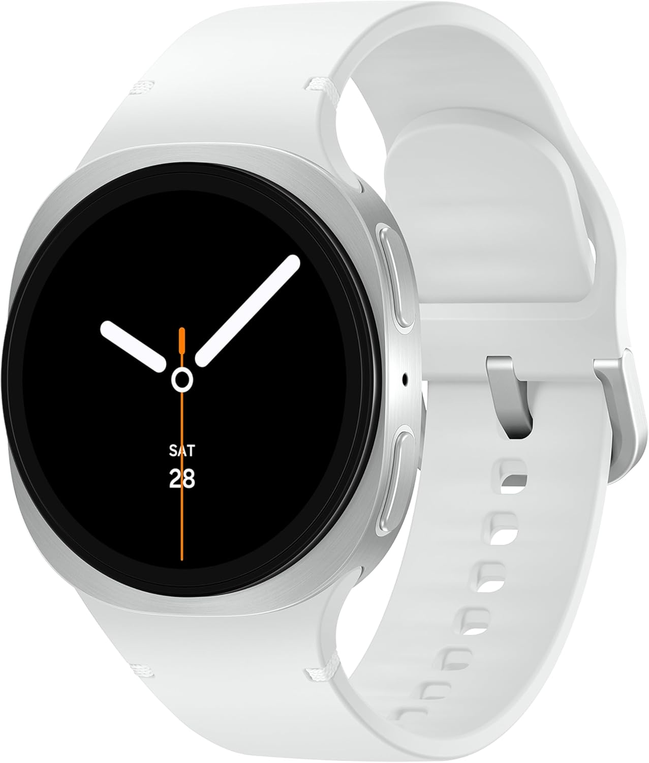 Samsung Galaxy Watch8 (40Mm, Bluetooth, Silver) with 3Nm Processor | Dual GPS | Sapphire Glass & Armor Aluminum | 5ATM & IP68 | BP, ECG, IHRN & Vascular Load Monitoring | Anti-Oxidant Index