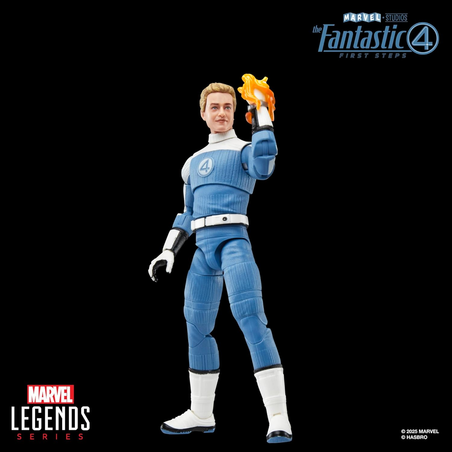 Marvel Legends Series Johnny Storm, the Fantastic Four: First Steps Movie Collectible 6 Inch Action Figure Toy