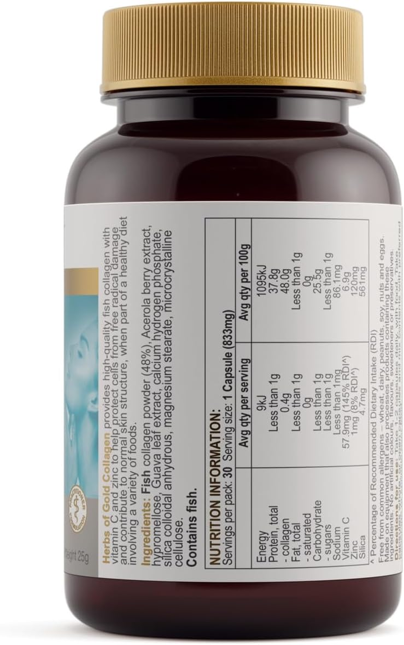Herbs of Gold Collagen 30 Capsules, 30 Count image number 1