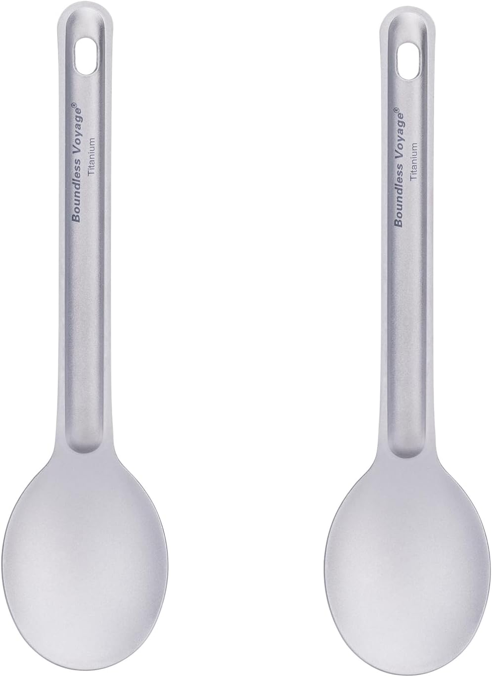 Boundless Voyage Titanium Cutlery Set Reusable Spork Set 2 Packed Lightweight Camping Tableware Outdoor Flatware with Storage Bag Ti1037T