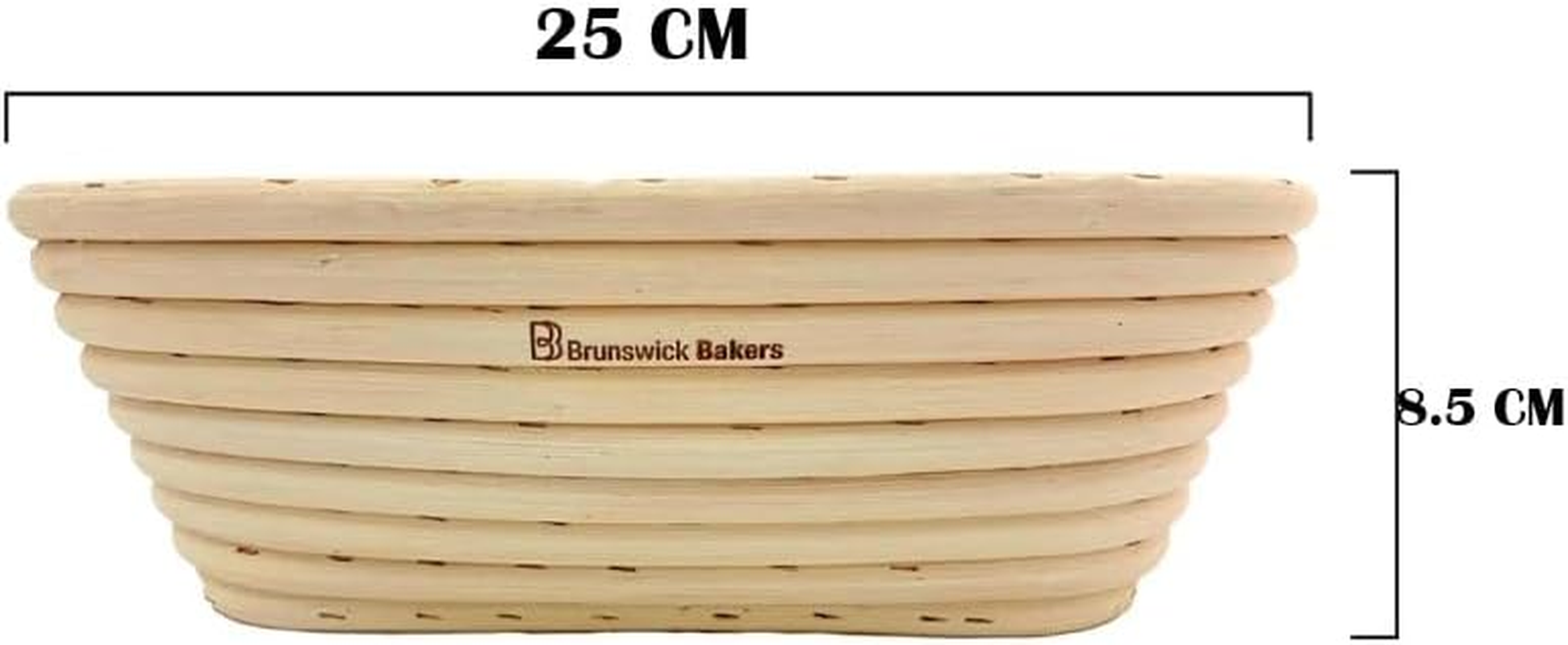Brunswick Bakers Oval Banneton with Lining, 25 Cm Yellow image number 2