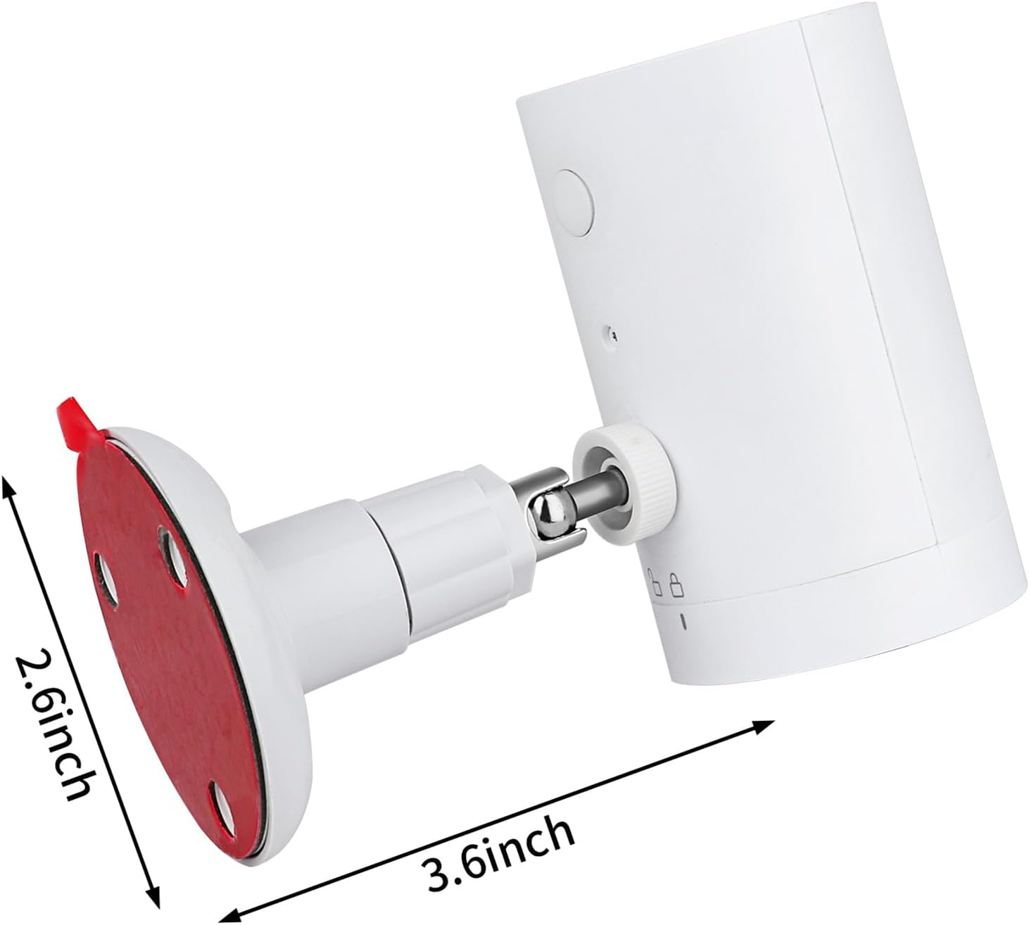 2Pack Adhesive Wall Mount for Ring Stick up Cam & Indoor Cam (1St Gen), 360 Degree Adjustable Screwless Bracket for Surveillance Camera, 2 Ways Installation without Drilling image number 6