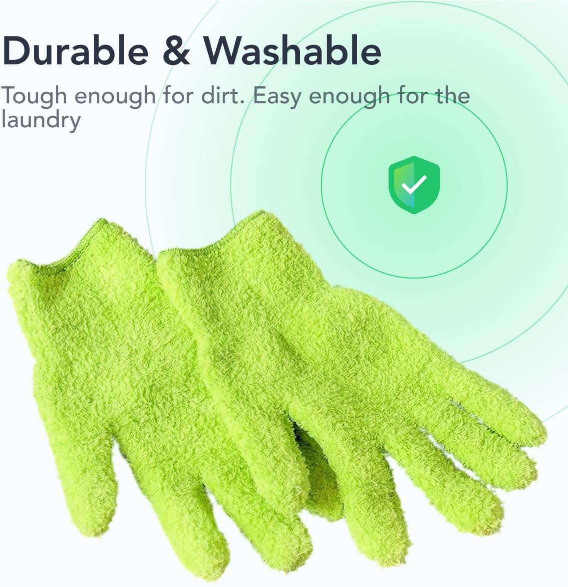 Flora Microfiber Dusting Gloves for Houseplants &ndash; save Your Plants from Hidden Killers &ndash; Ultra-Gentle Microfiber Leaf Cleaners for Indoor Plants &ndash; Washable & Reusable