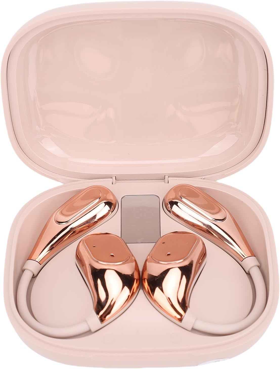 Jectse Wireless Translation Earbuds 164 Languages Real Time Translation Speaker Mode for Business Meetings PC ABS (Rose Gold)