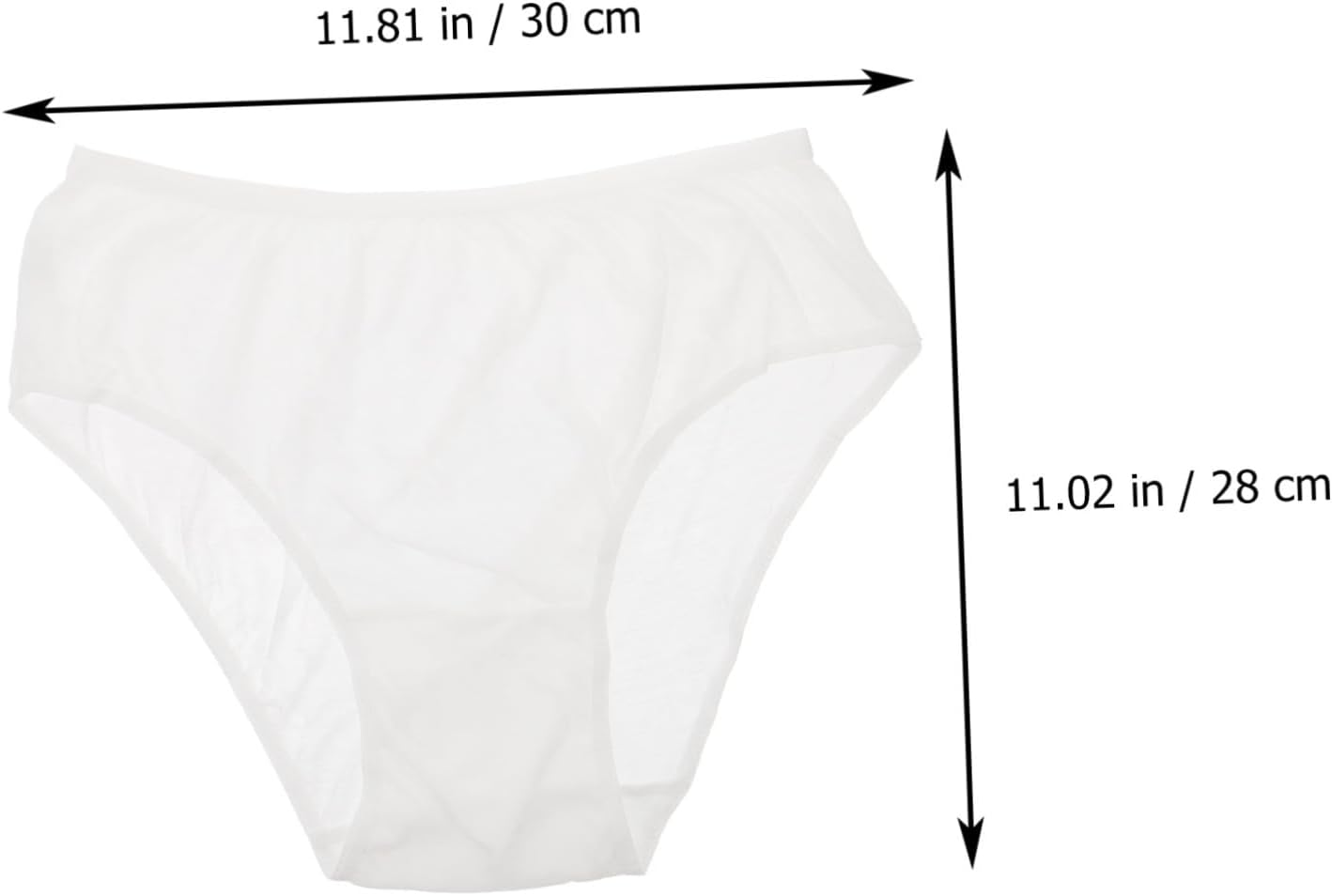 Disposable Maternity Panties Pure Cotton Underwear Breathable Moisture-Absorbing XXL Women Postpartum Period Briefs White 4Pcs Portable image number 3