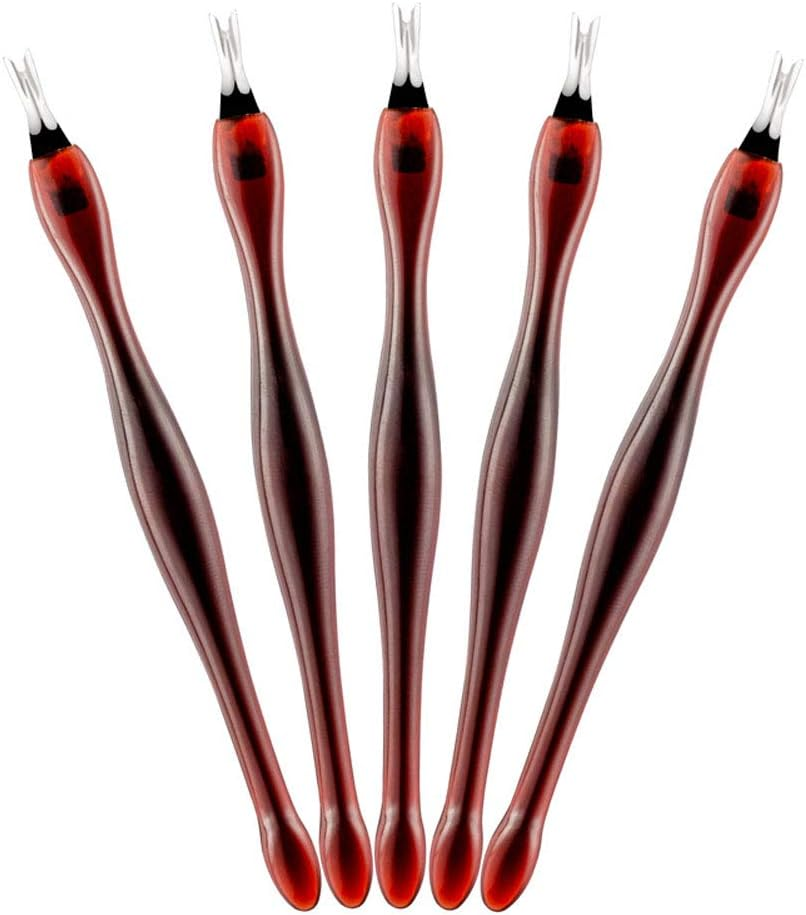 50 Pcs Cuticle Trimmer Pedicure Cuticle Remover Pusher Knife Manicure Dead Skin Removal Fork Nail Art Cleaner Tools image number 4