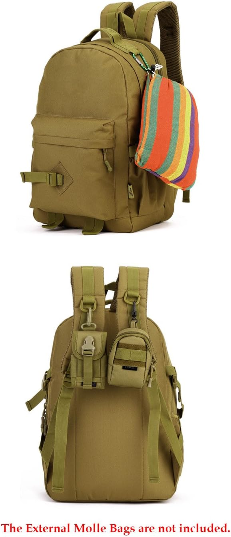 Hiking Backpack 40L Casual Backpack Military Tactical Rucksack Waterproof Assault Pack School Bag for Men Women Camping Laptop Backpack Trekking Backpack image number 1