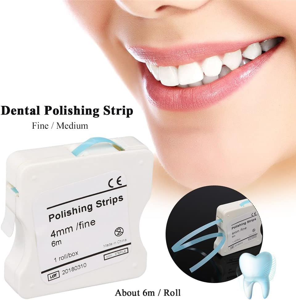 RAYWE 1Roll/Box Dental Polishing Strip 4Mm Resin Tooth Interdental Sanding Grinding Whitening Teeth Surface Dental Tool - Pink image number 5