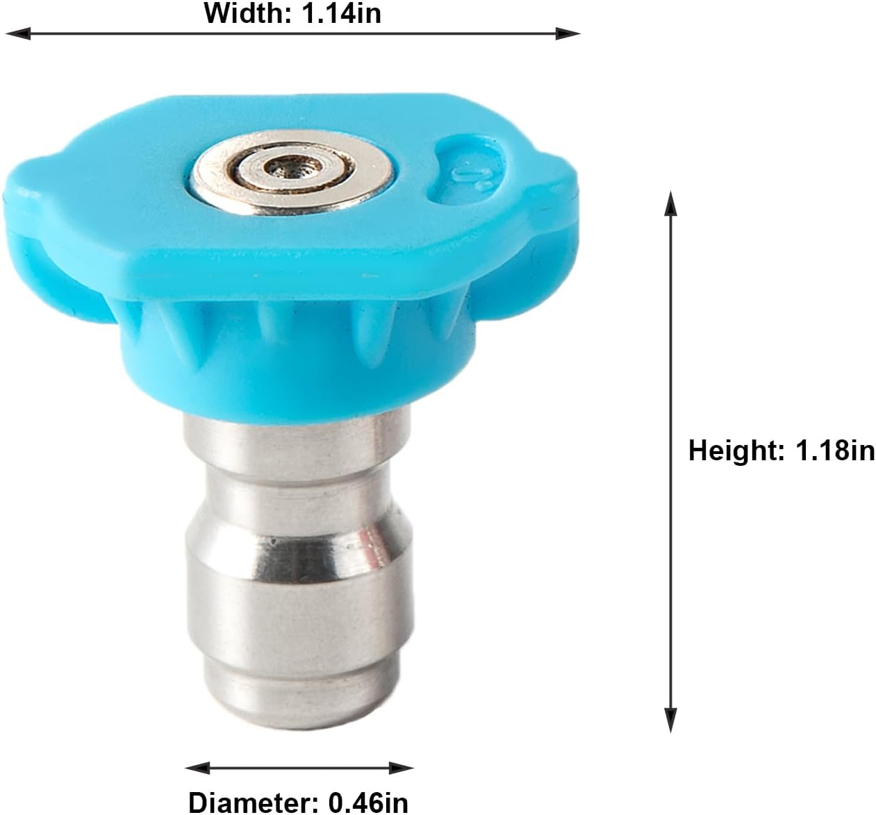 ZLKSKER Second-Story Pressure Washer Spray Nozzle Tips, Soap and Rinse Nozzle Kits, Long Range Jet Stream, 4000PSI, 1/4" NPT