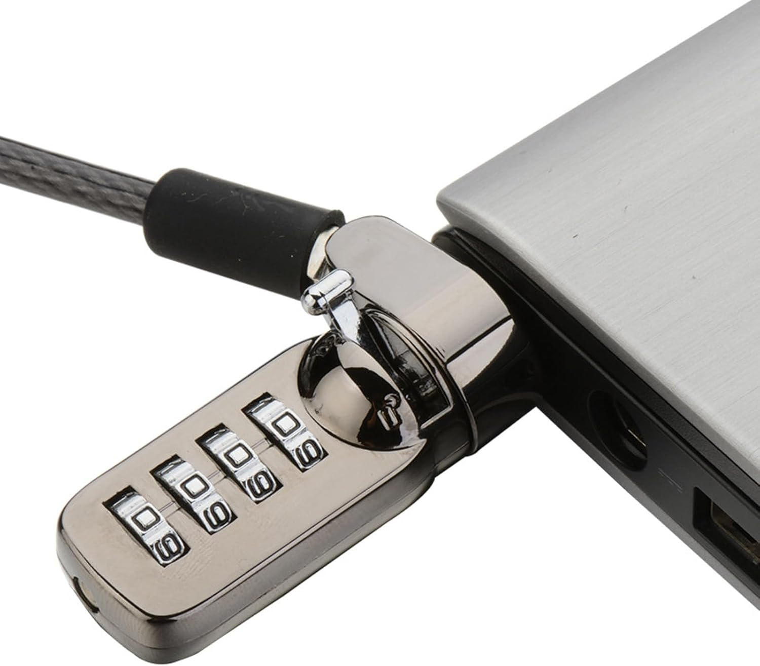 Maizoon Combination Laptop Security Lock with 4 Digit Resettable Code Combo 1.9M/74.8Inches Wirerope for PC Monitors Projector Docks and Other Devices Military 2 Pack image number 6