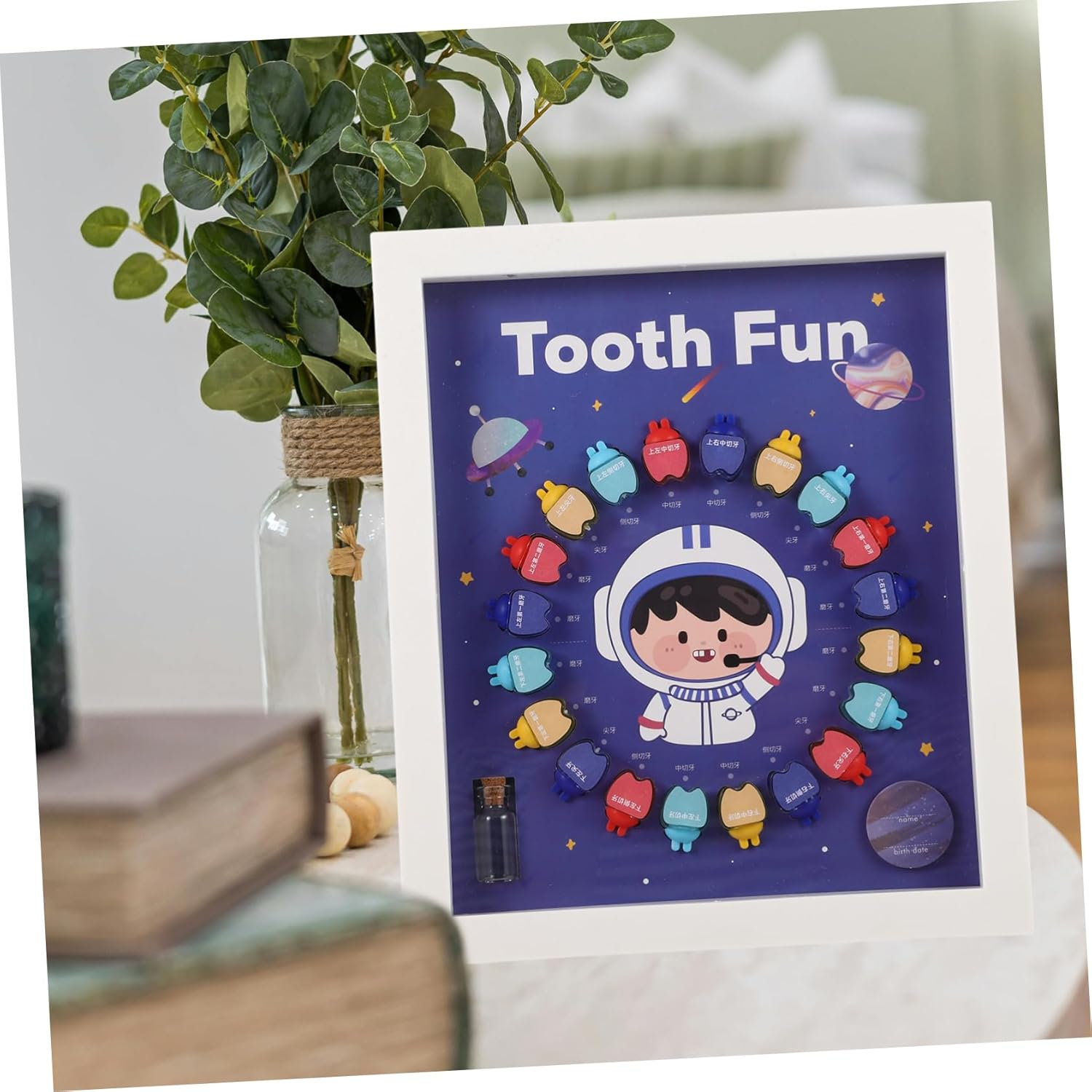 ERINGOGO Tooth Keepsake Organizer Box Storage Case for First Lost Teeth Stylish Keepsake Container for Boys Girls Unique for Parents image number 1