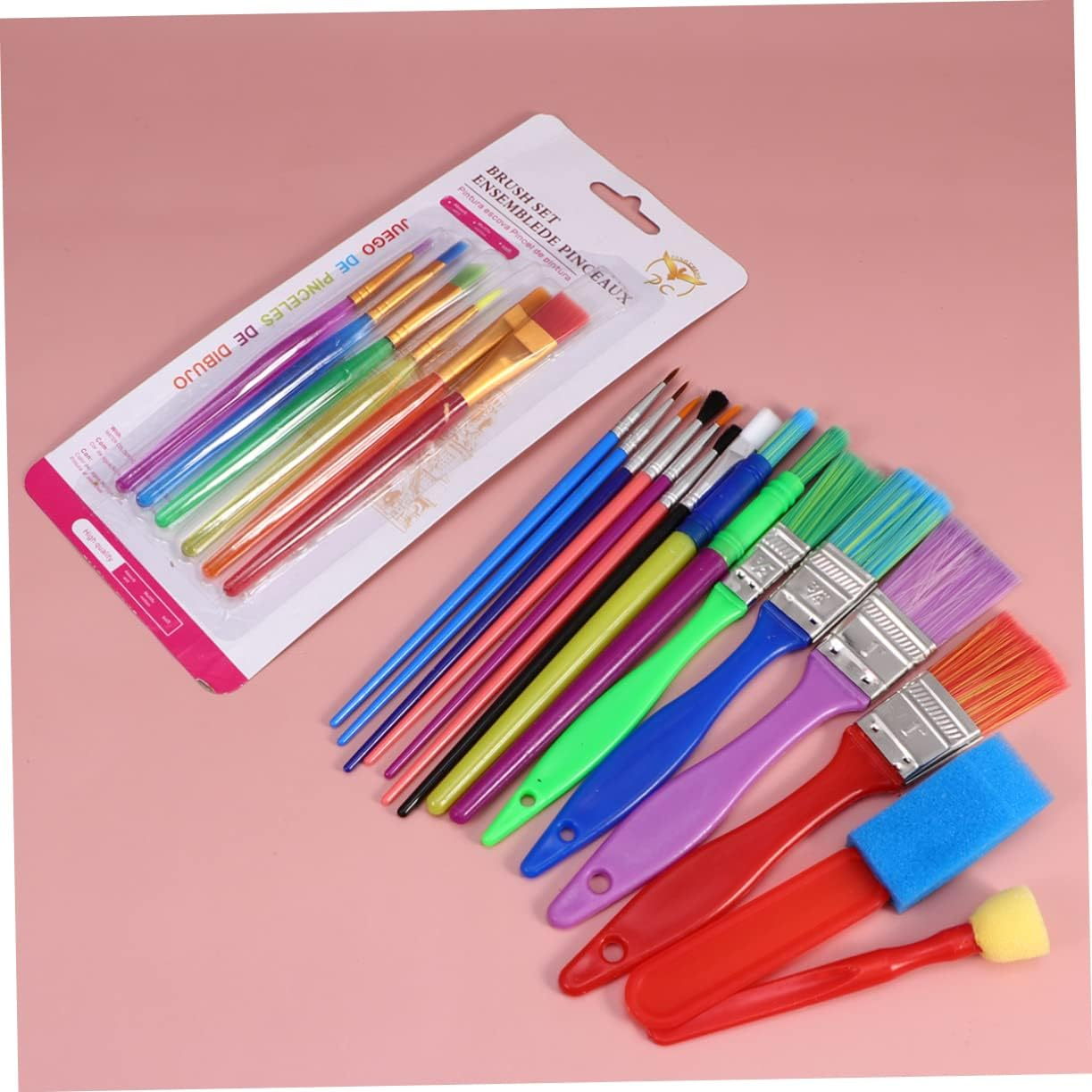 Totority 21Pcs Set Handle Paint Brush round Paint Brush Facial Tool Painting Tools for Imagination Kids Painting Tools Kids Suit Kids Paint Brush Tools for Kids Child Graffiti the Pen image number 3