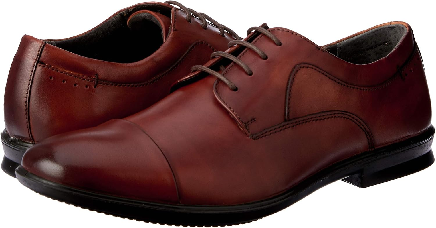 Hush Puppies Men'S Cain Dress Shoe, Tan Burnish, UK 12/US 13 image number 2