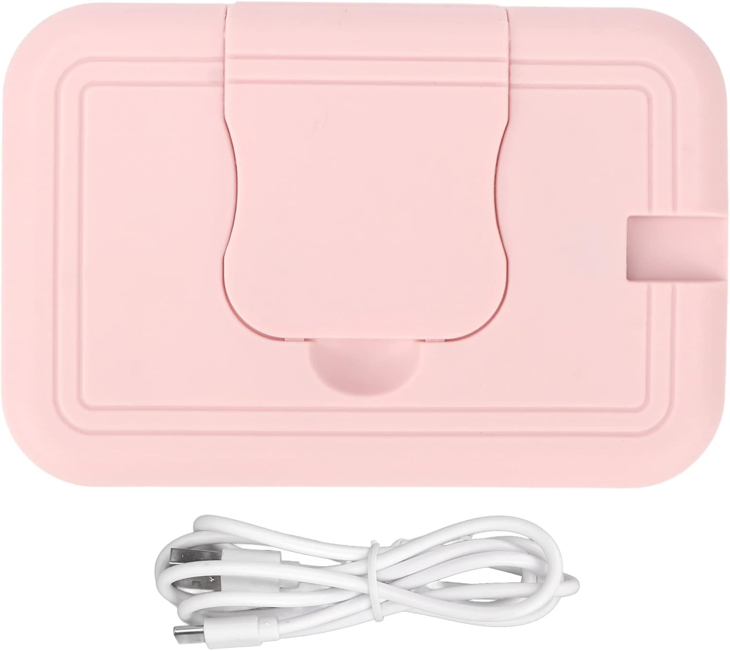 Travel Wipes Warmer, Compact Thermostat Temperature USB Small Wipes Warmer for outside (Pink)