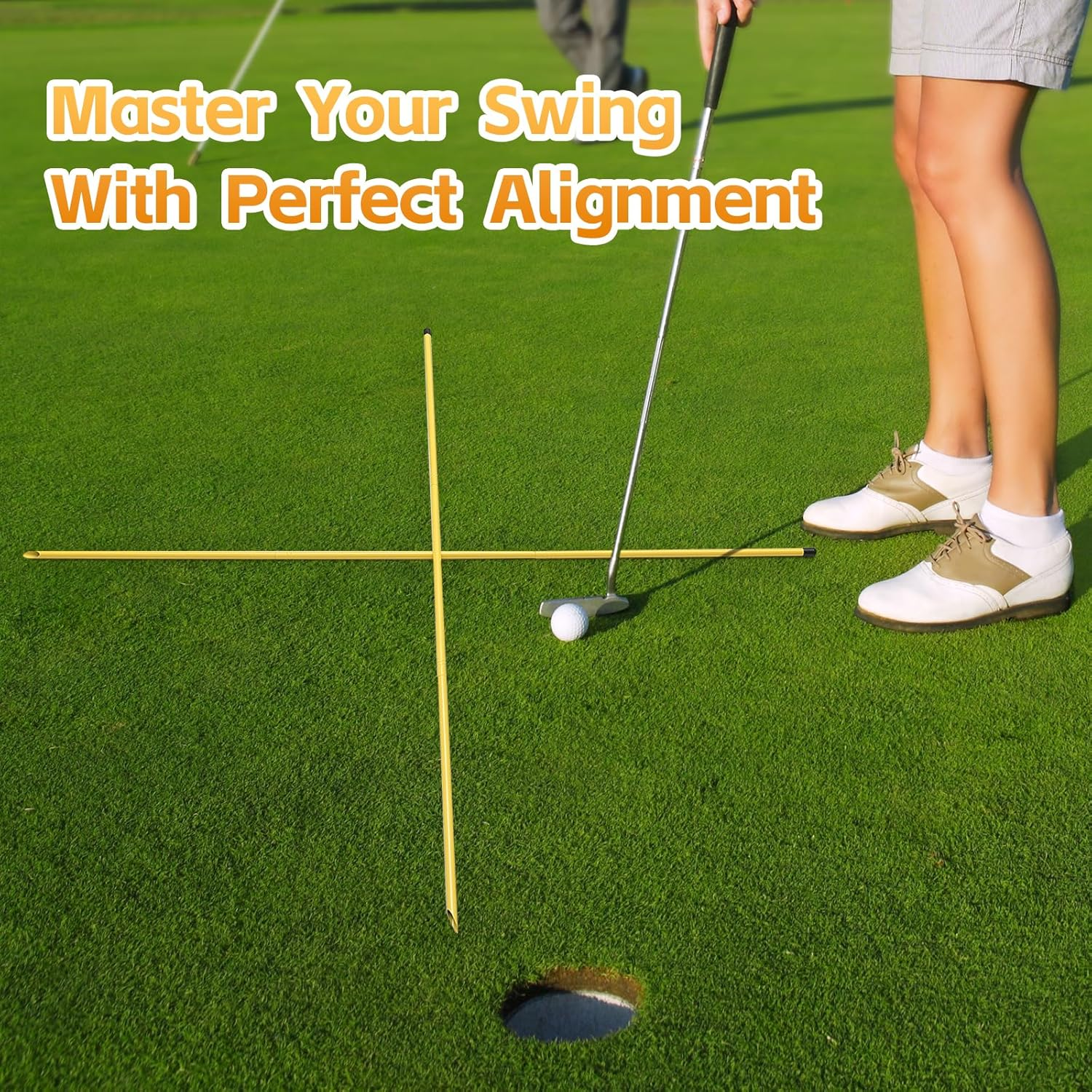 Golf Alignment Sticks, 3 Pack 58&rdquo;Golf Sticks Alignment Rods, Full Golf Practice Swing Trainer to Align Your Golf Shot image number 5