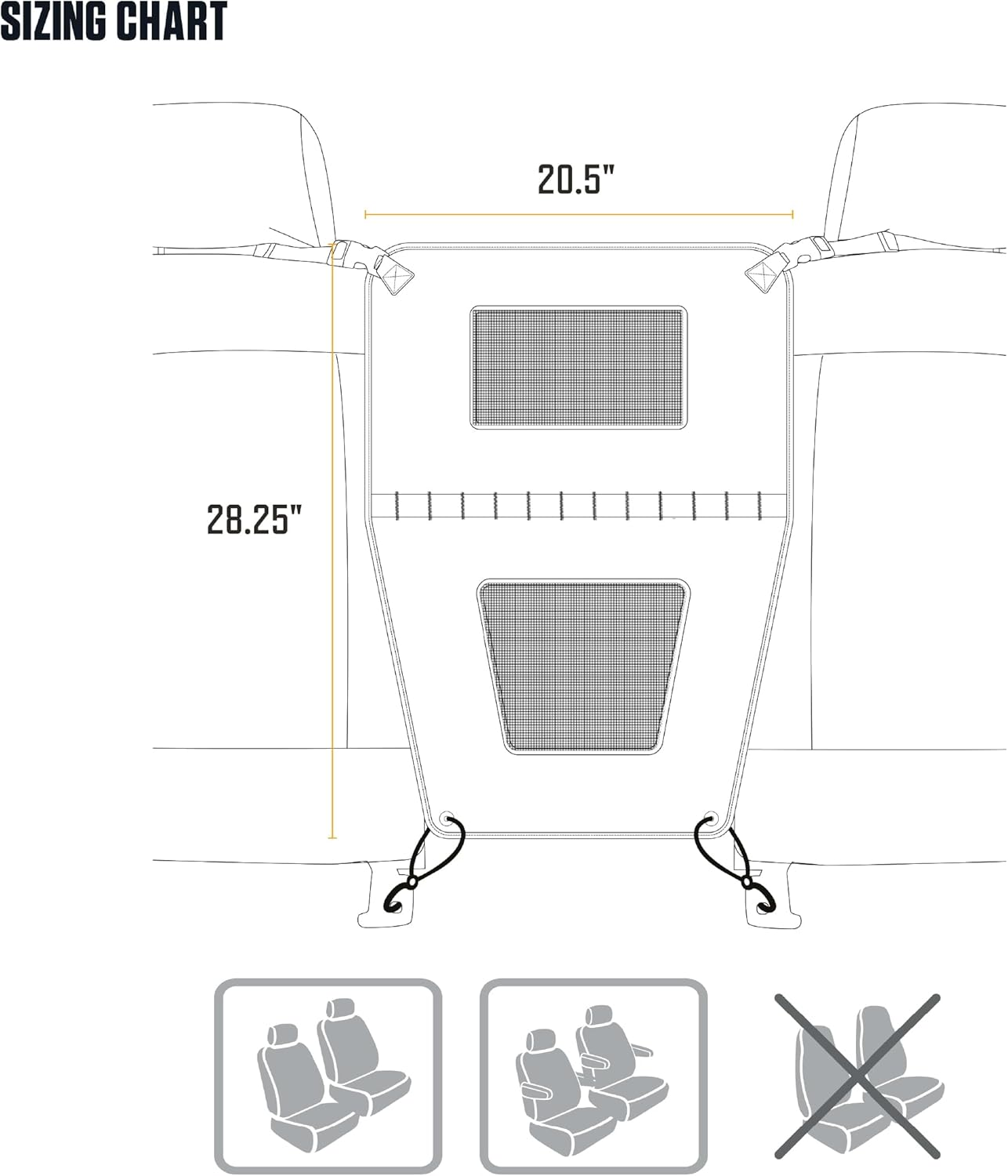Carhartt Universal Nylon Duck Pet Barrier, Durable Pet Barrier with Rain Defender Durable Water Repellent, Carhartt Brown