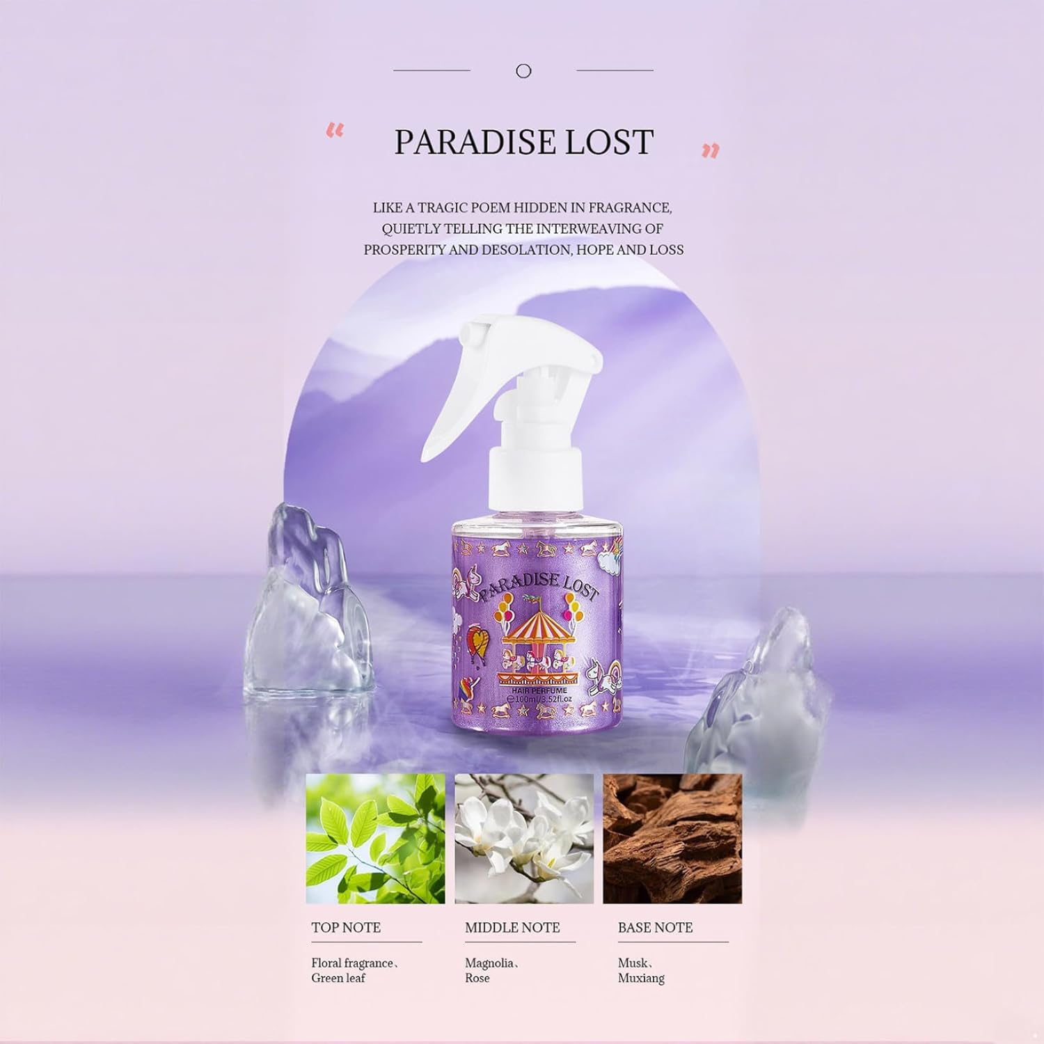 Yeahdor Long Lasting Fragrance Mist for Clothes and Hair Refreshing Body Spray for Women Men All Day Fresh Scent Perfume Lavender One Size - Orange image number 4