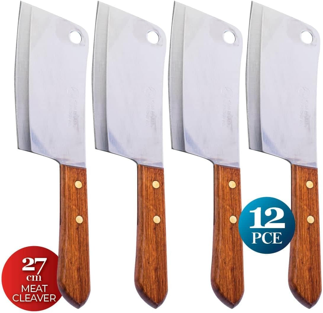 Kiwi No.830 Cleaver Knife with Wood Handle image number 1