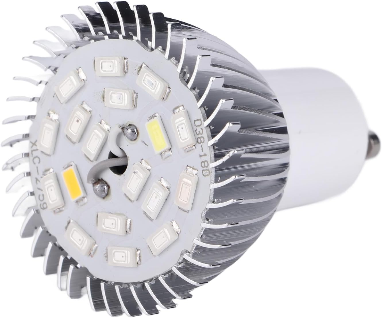 Haofy LED Grow Light Bulb, Full Spectrum Plant Light for Indoor Plants, Promotes Photosynthesis, 18 Leds, Energy-Saving, Long Service Life, Made of Aluminum, Hanging Wire Included, (E14)